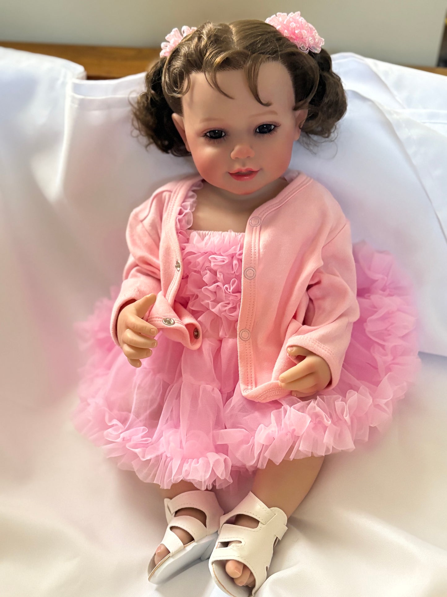 Adorable Reborn Girl Doll, Lifelike and Realistic with Plush Toy Rabbit