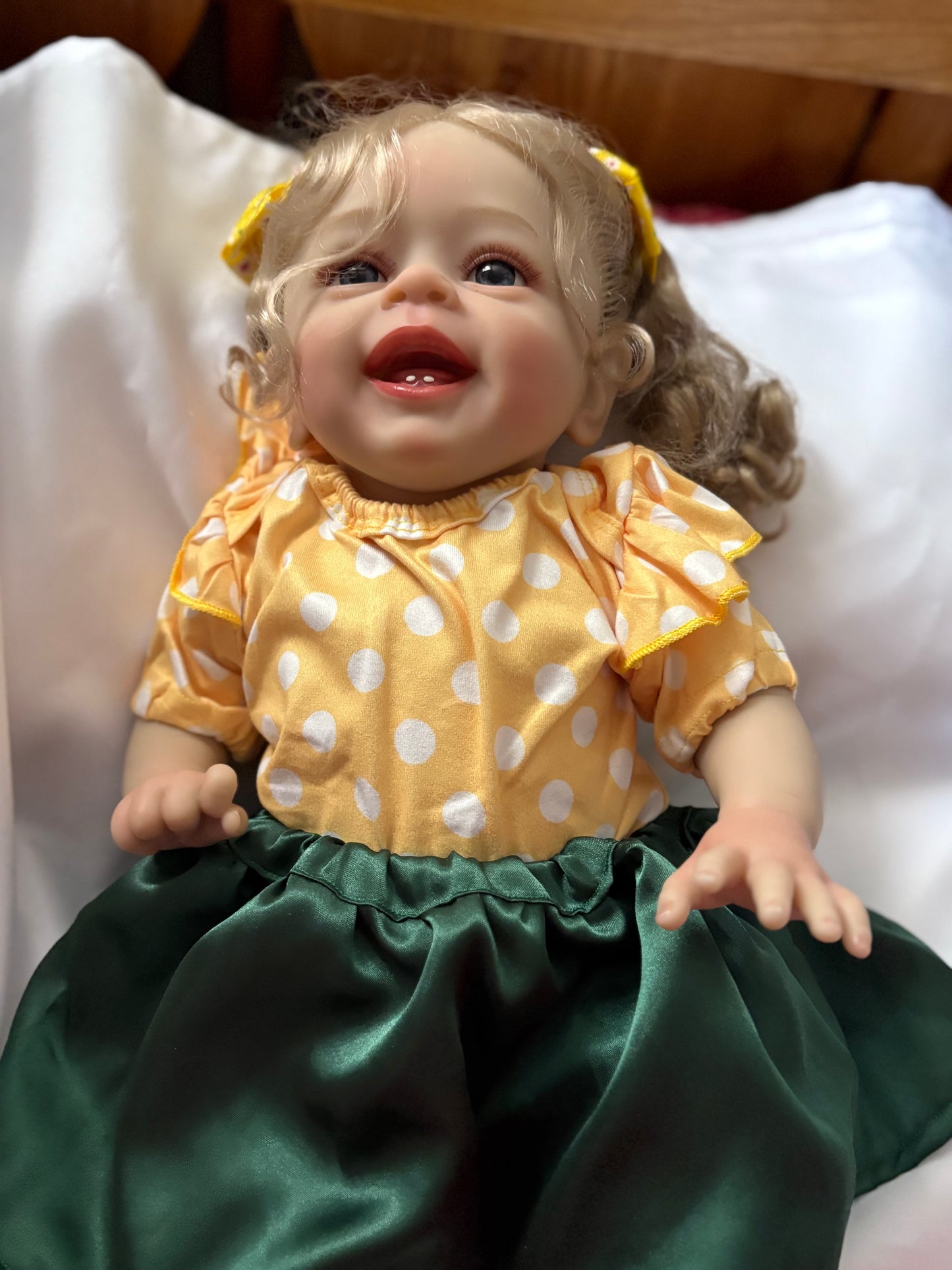 Adorable Reborn Girl Doll, Lifelike and Realistic, Handmade Outfits