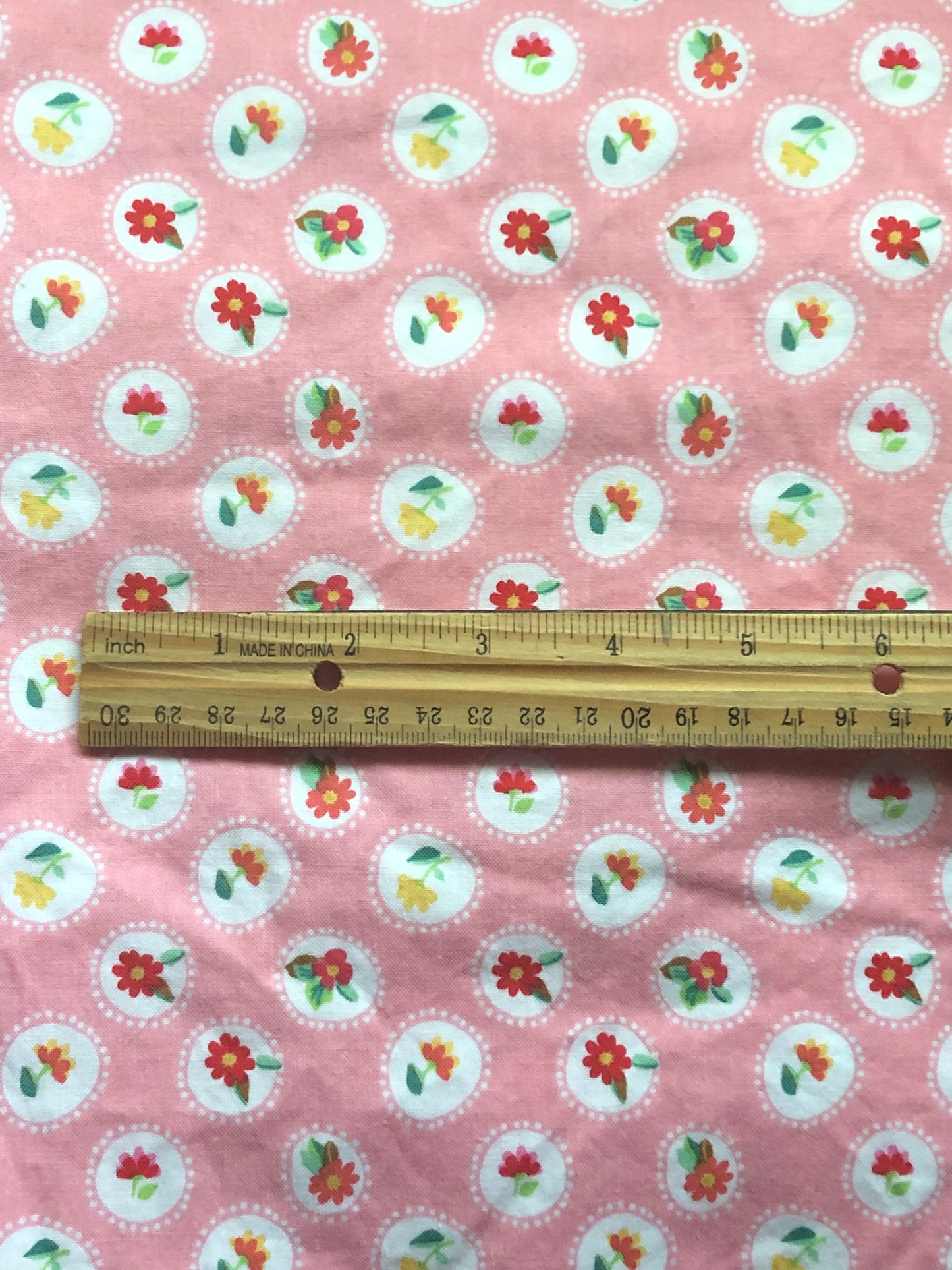 Riley Blake Designs by Tammie Green, Pink with Flowers Fabric, Designer Cotton, Quilting Fabric, Sold by YARD