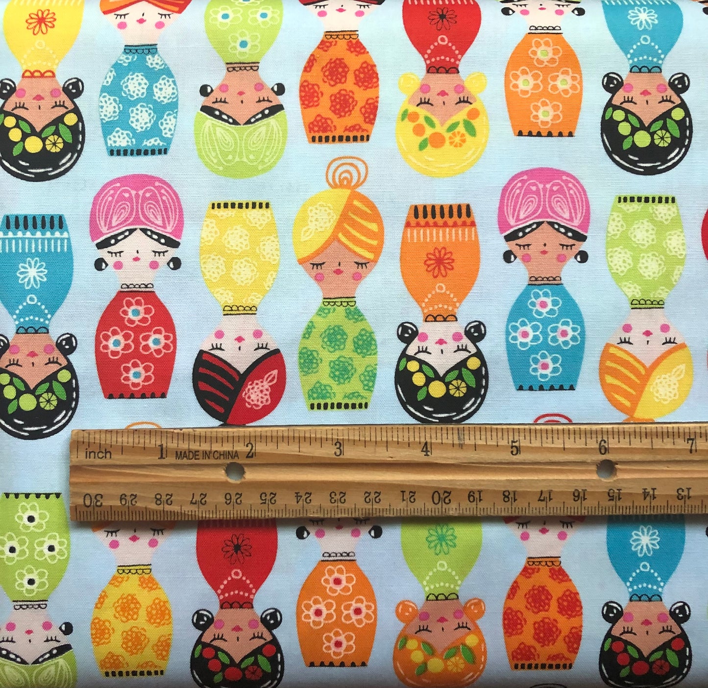 Robert Kaufaman by Suzy Utman "Little Senoritas", Designer Cotton, Quilting Fabric, Sold by YARD