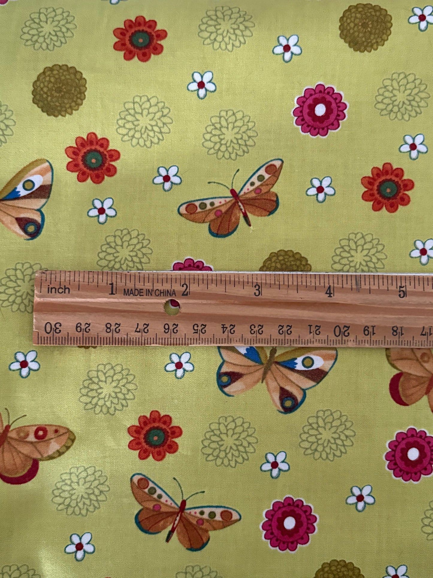 Clothworks Spice Garden by Sue Lipkin Butterflies, 100% Cotton Fabric, Sold By Yard