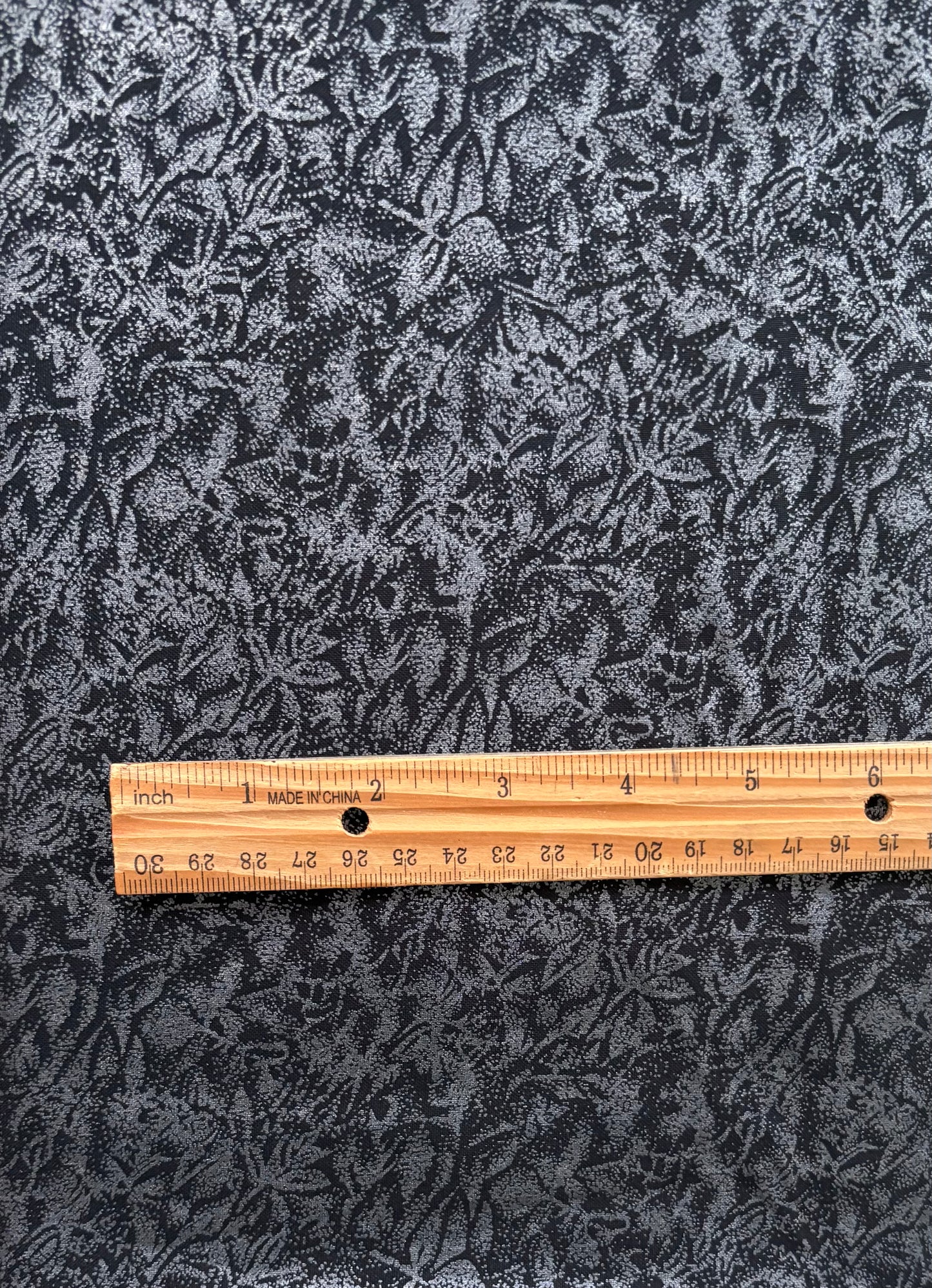 Michael Miller Fairy Frost Metallic Silver Onyx Black, 100% Cotton Fabric, Sold by YARD