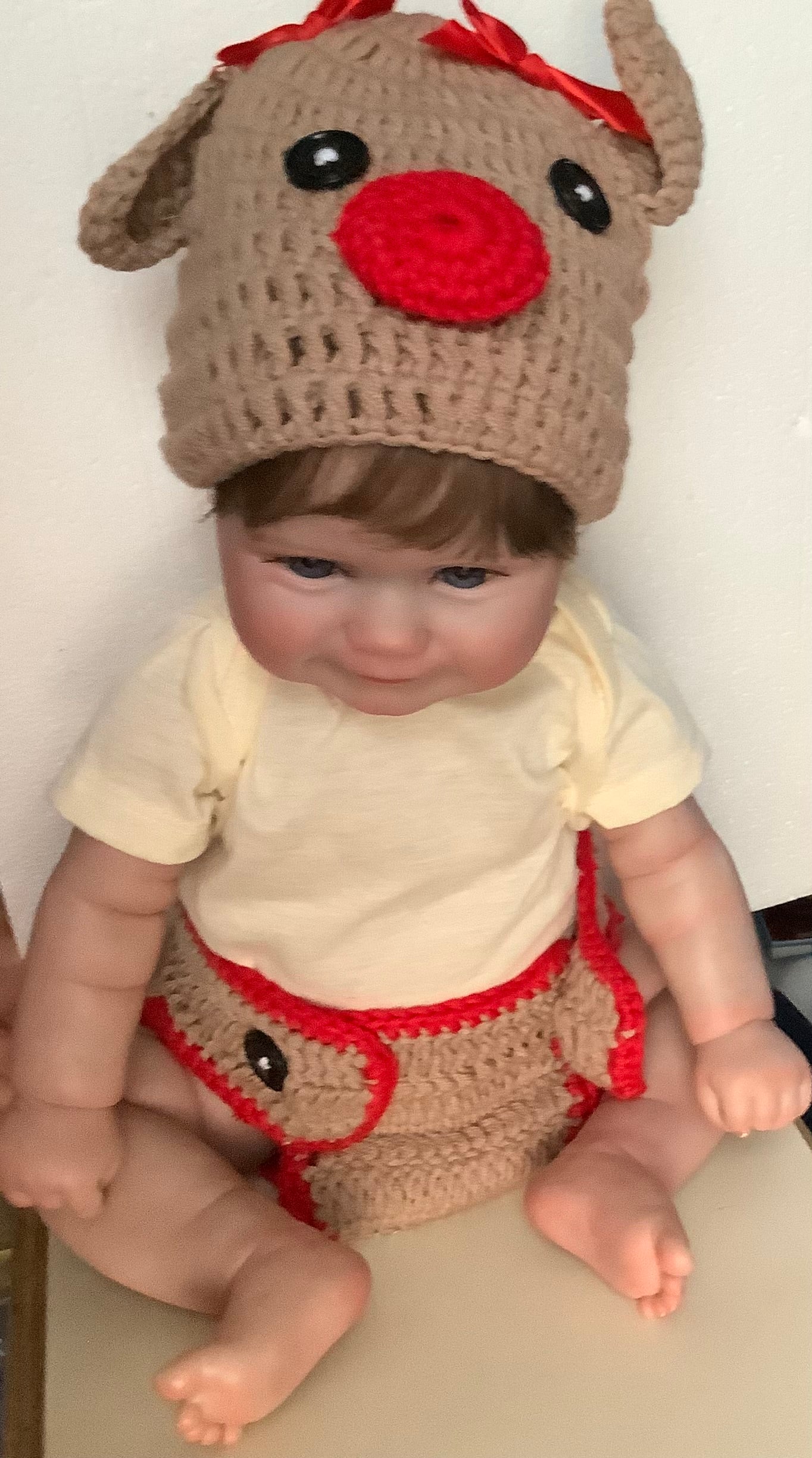 Adorable Reborn Girl Doll, Lifelike and Realistic, Christmas Outfit, Three Outfits