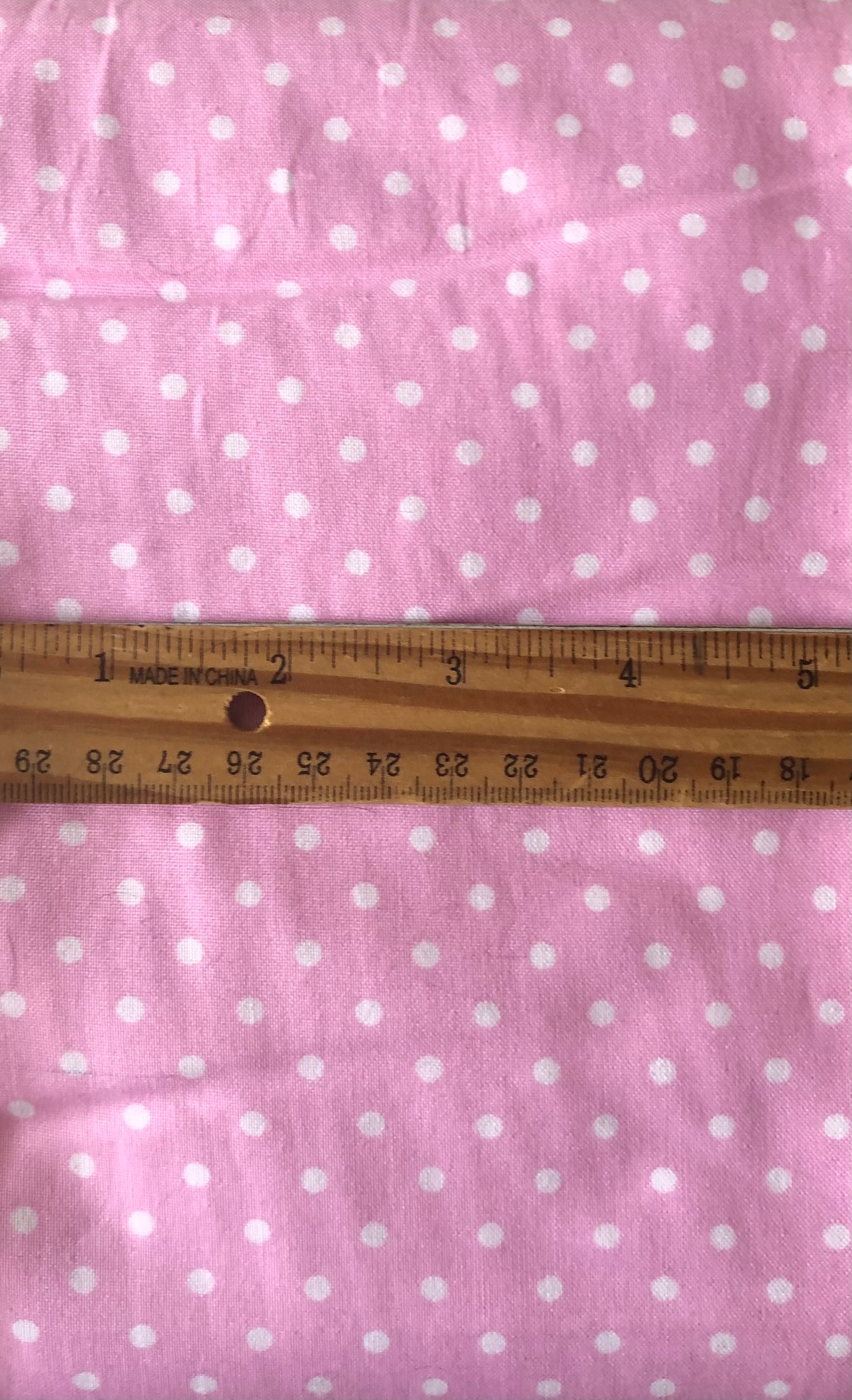 Timeless Treasures Ballet Pink and White Polka Dots, Pin Dots,Designer Cotton, Quilting Fabric, Sold by YARD