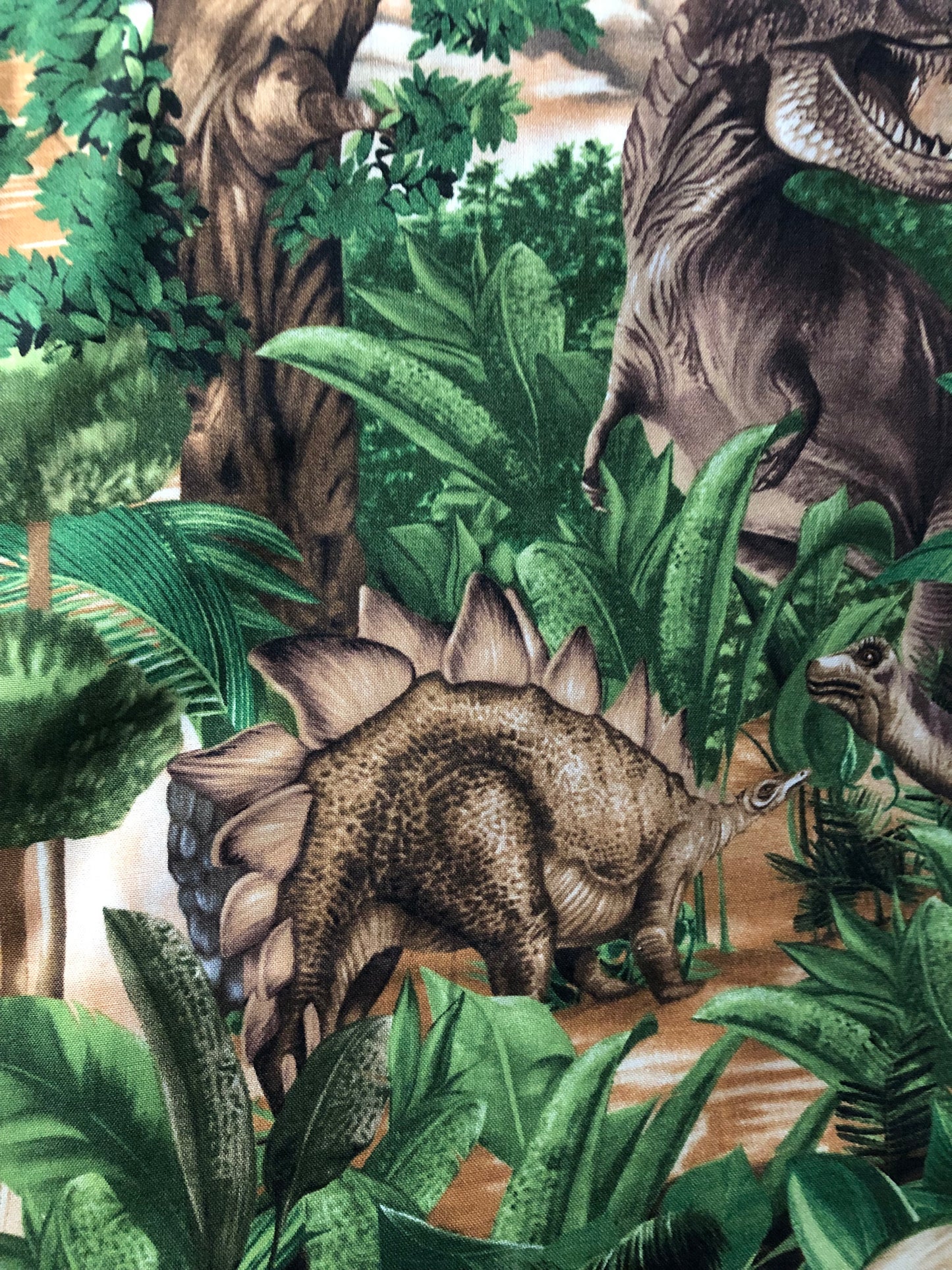 Timeless Treasures Michael Searle Dinosaurs, Designer Cotton Fabric, Quilting Fabric, Sold by YARD