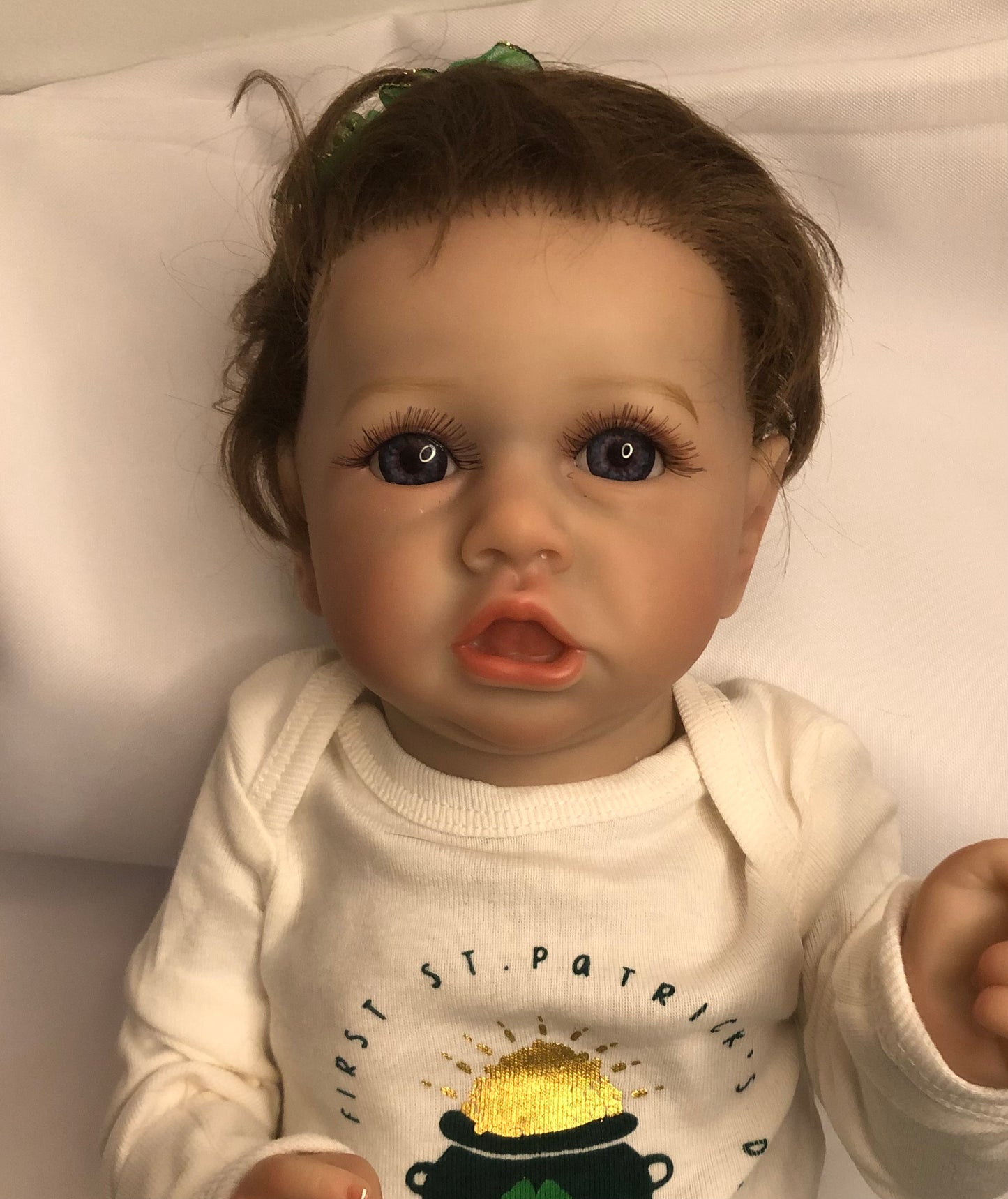 Adorable Reborn Girl Doll, Realistic Lifelike Preemie, Two Outfits