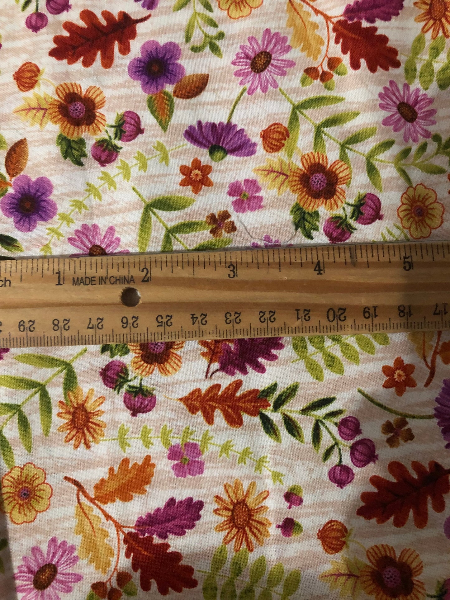 Studio E Flowers And Leaves On Cream Fabric, Designer Cotton, Quilting Fabric, Sold by YARD