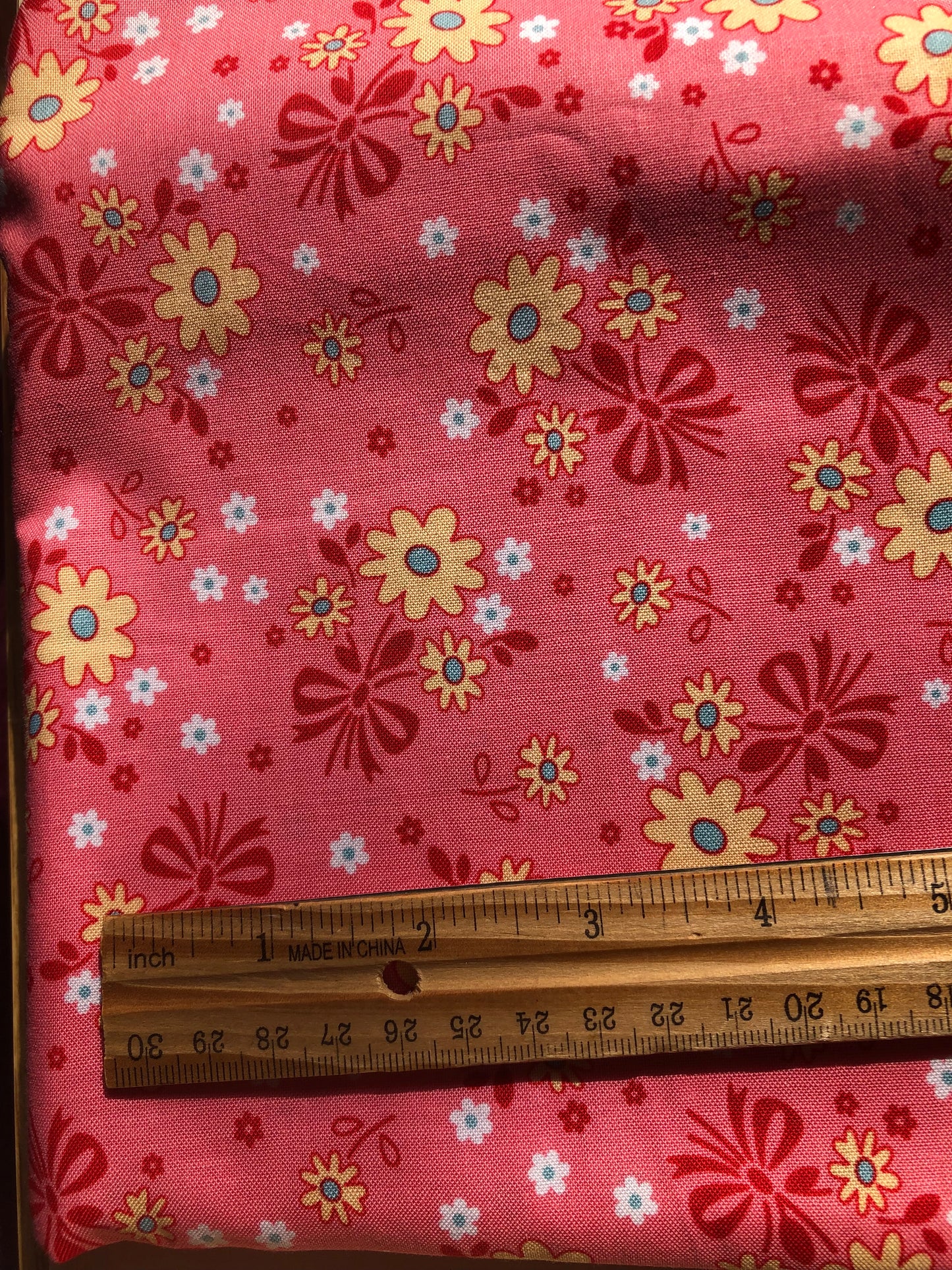 Riley Blake Calico Days Pink By Designer Lori Holt Floral Pink Fabric, Designer Cotton Fabric, Quilting Fabric, Sold by YARD