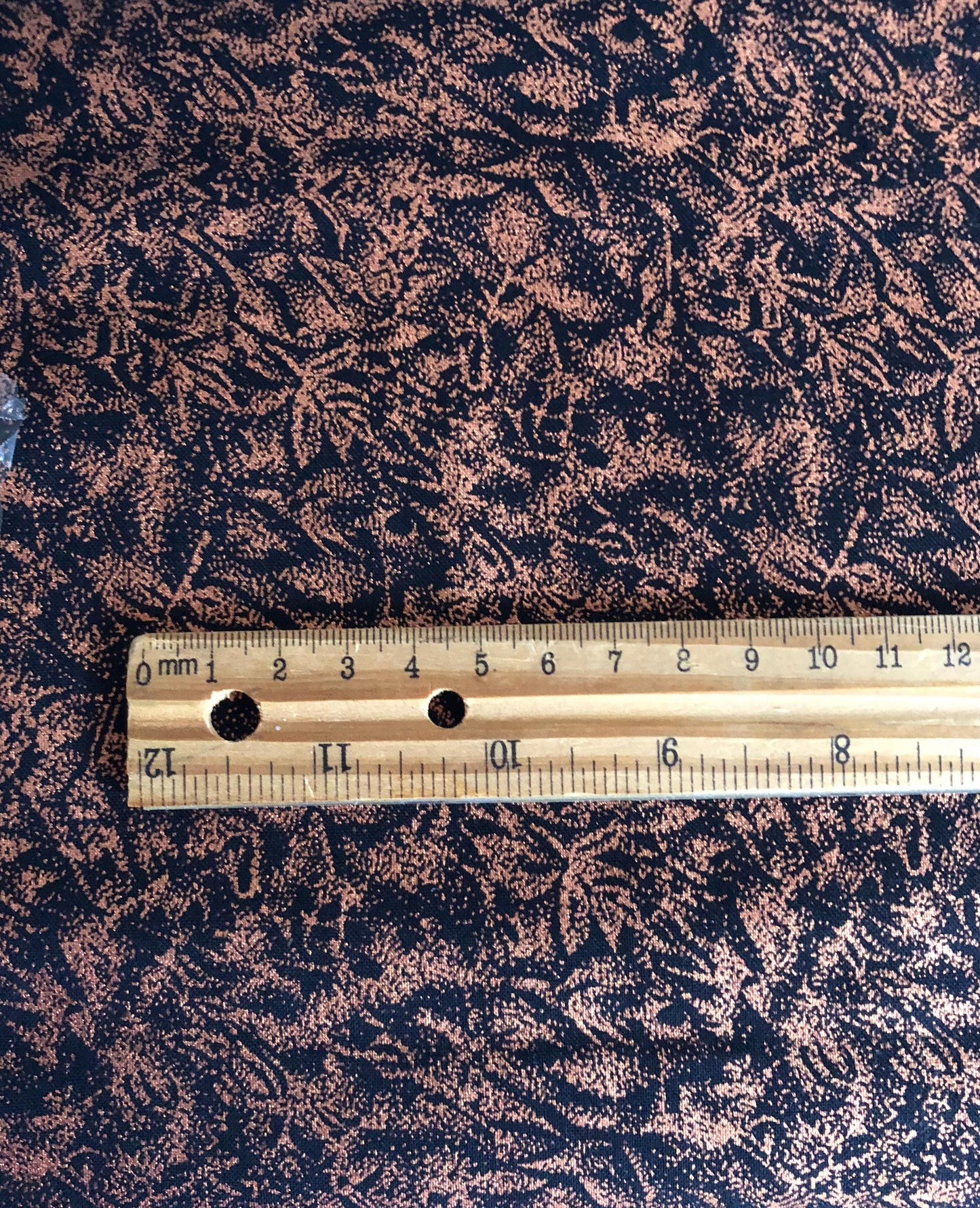 Michael Miller Copper Fairy Frost, Black and Metallic Copper, Designer Cotton, Quilting Fabric, Sold by YARD