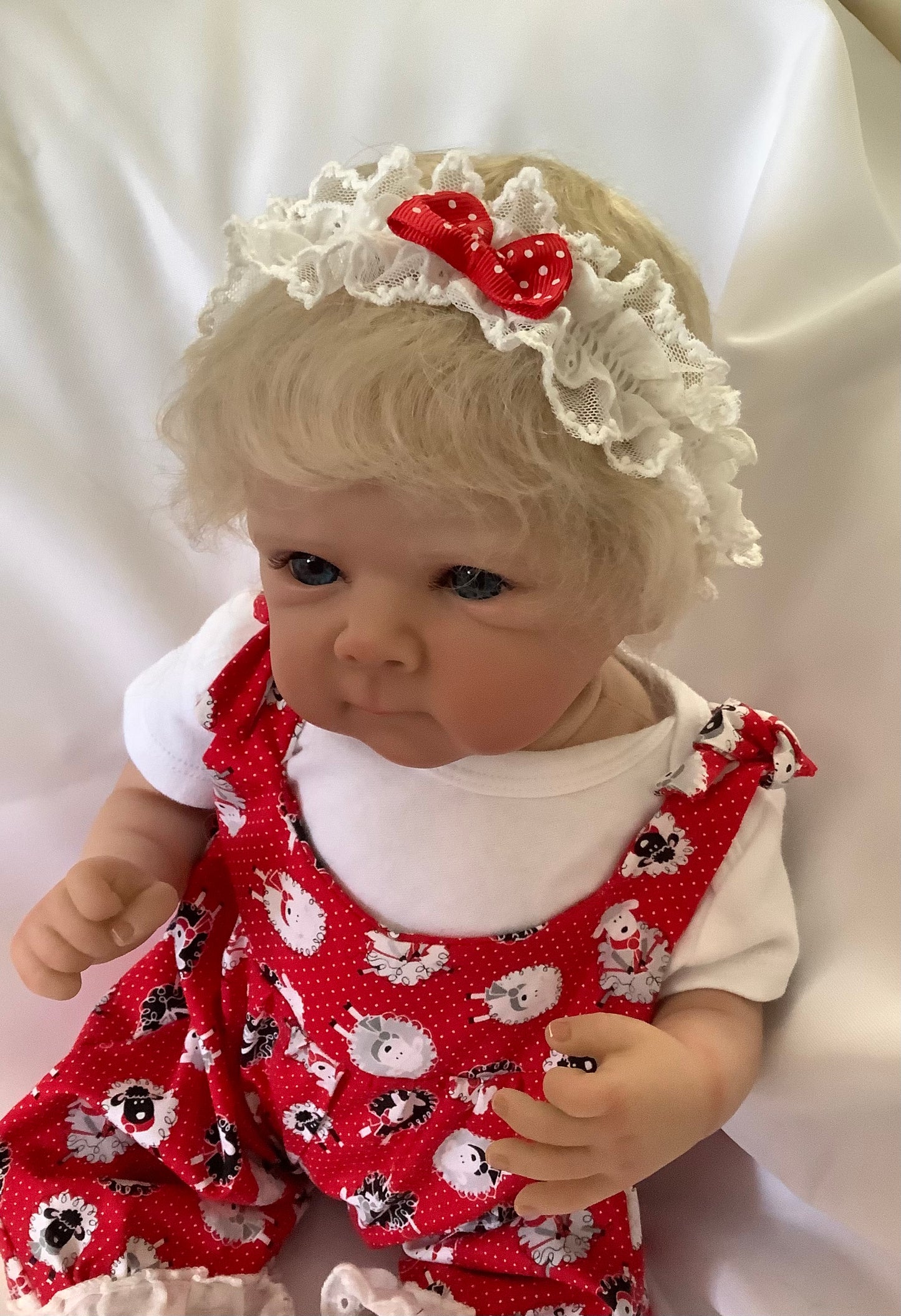 Adorable Reborn Girl Baby Doll, Realistic Lifelike Newborn, Handmade Outfit