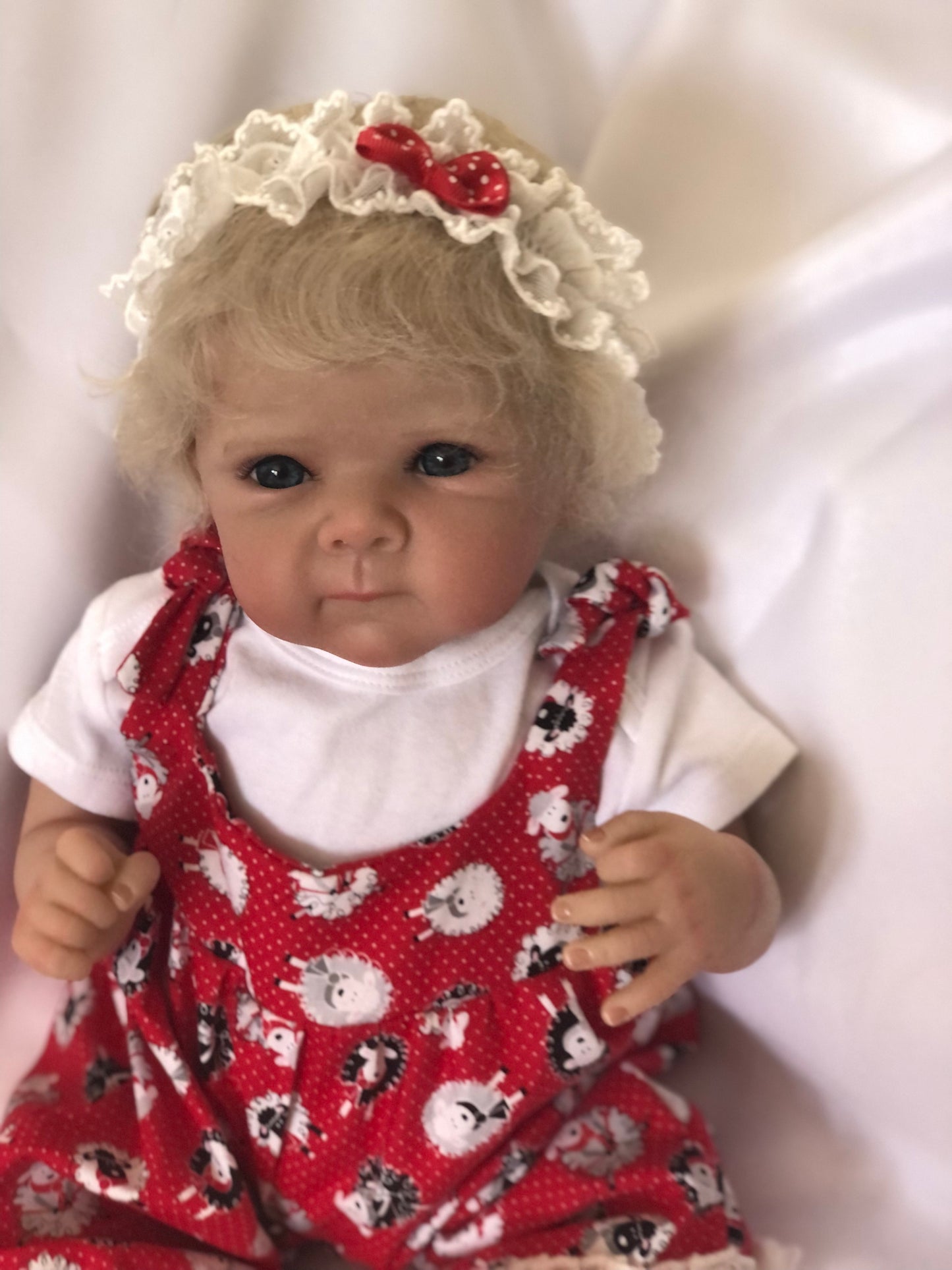 Adorable Reborn Girl Baby Doll, Realistic Lifelike Newborn, Handmade Outfit