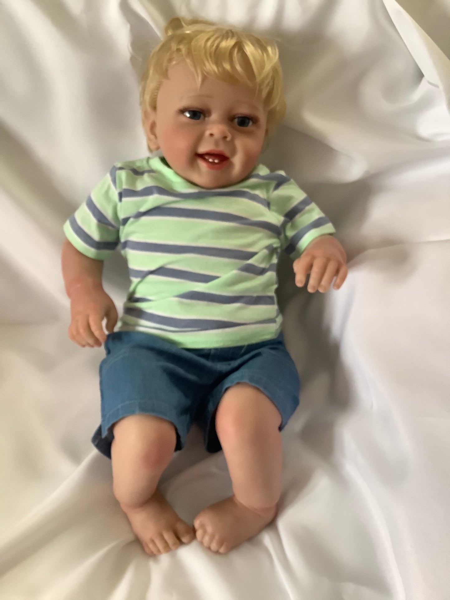 Adorable Reborn Boy Doll, Lifelike and Realistic, Three Outfits