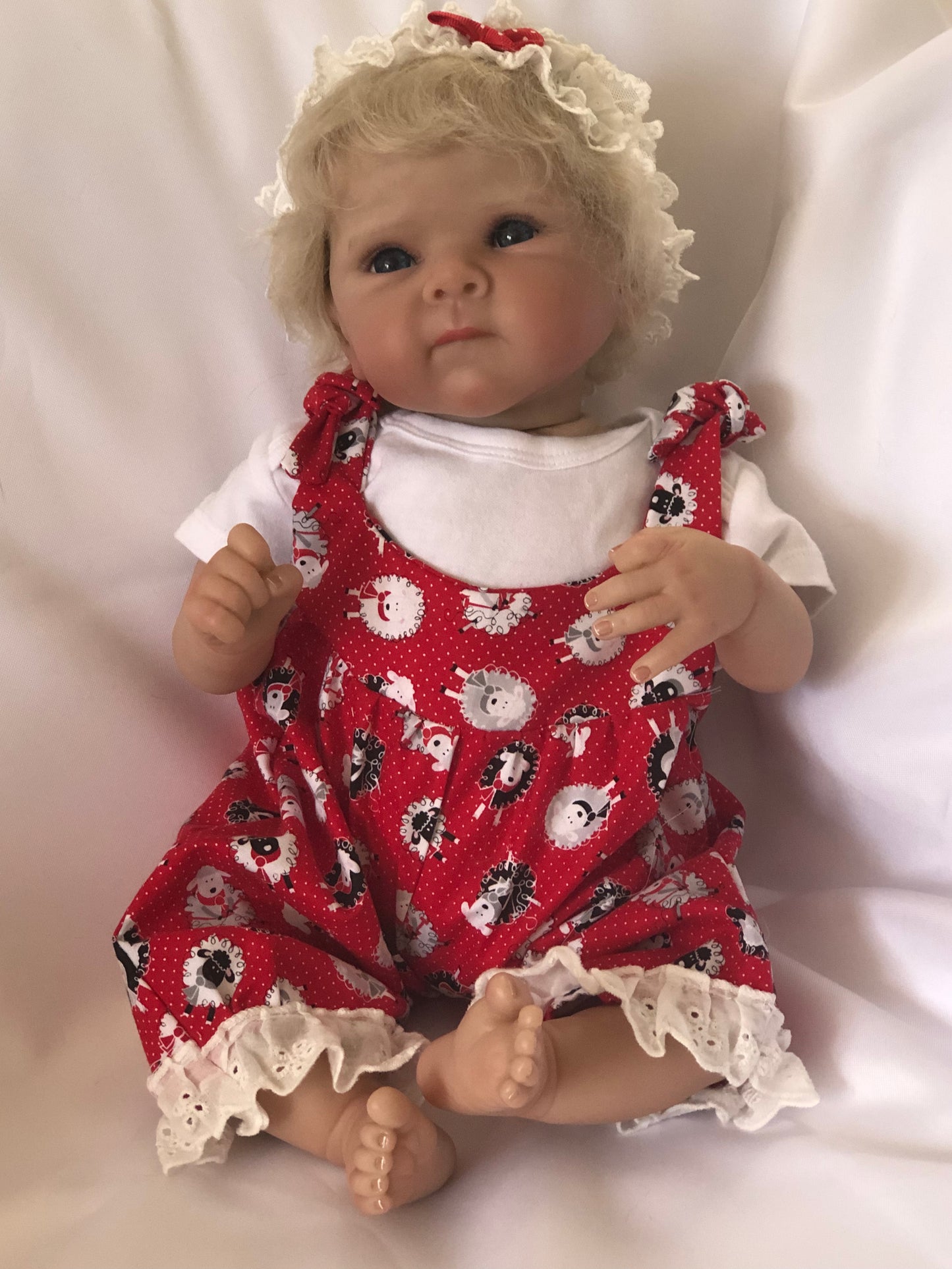 Adorable Reborn Girl Baby Doll, Realistic Lifelike Newborn, Handmade Outfit