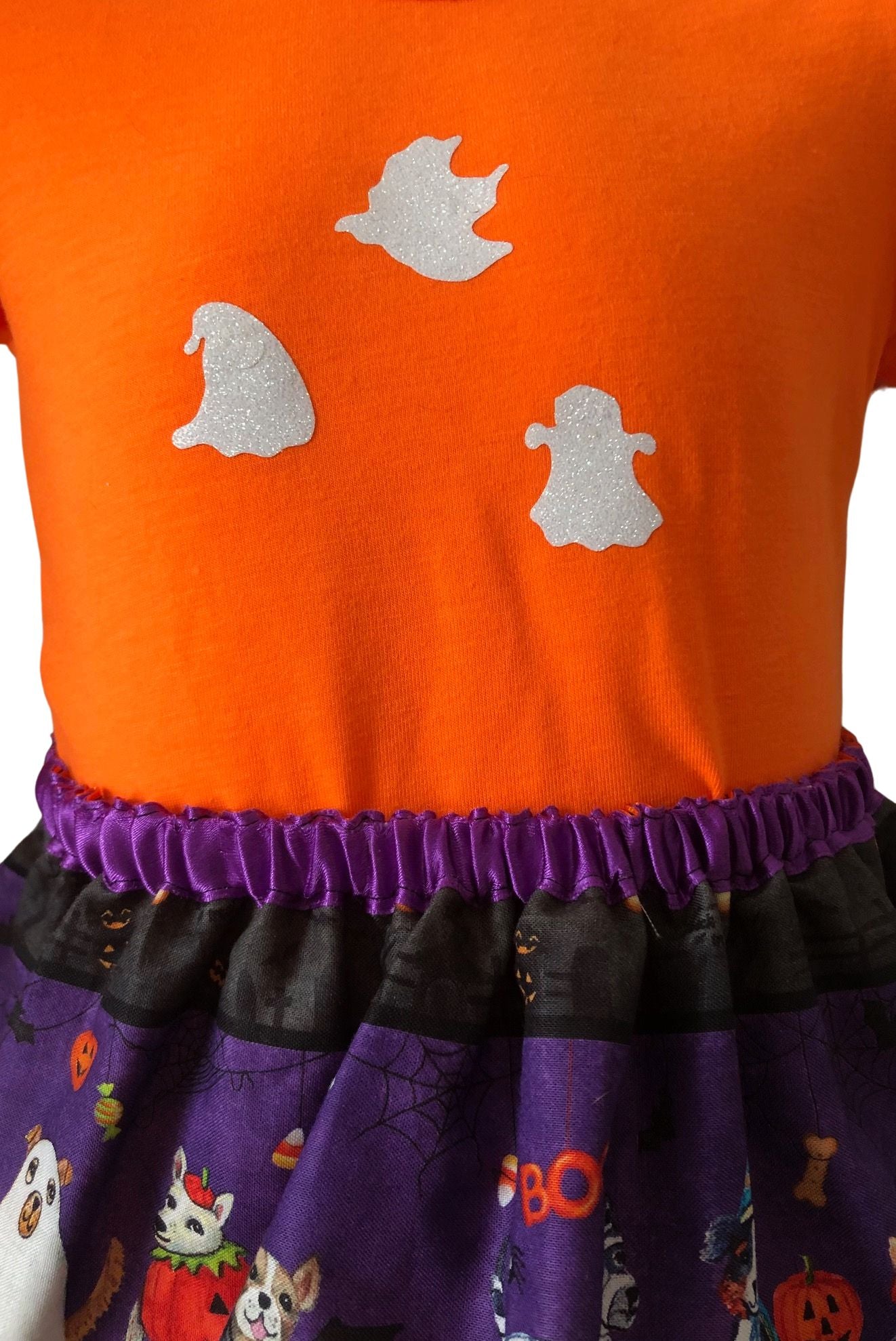 Halloween Trick or Treat Dogs and Ghosts Costume, Toddler Girls Size 24 Months