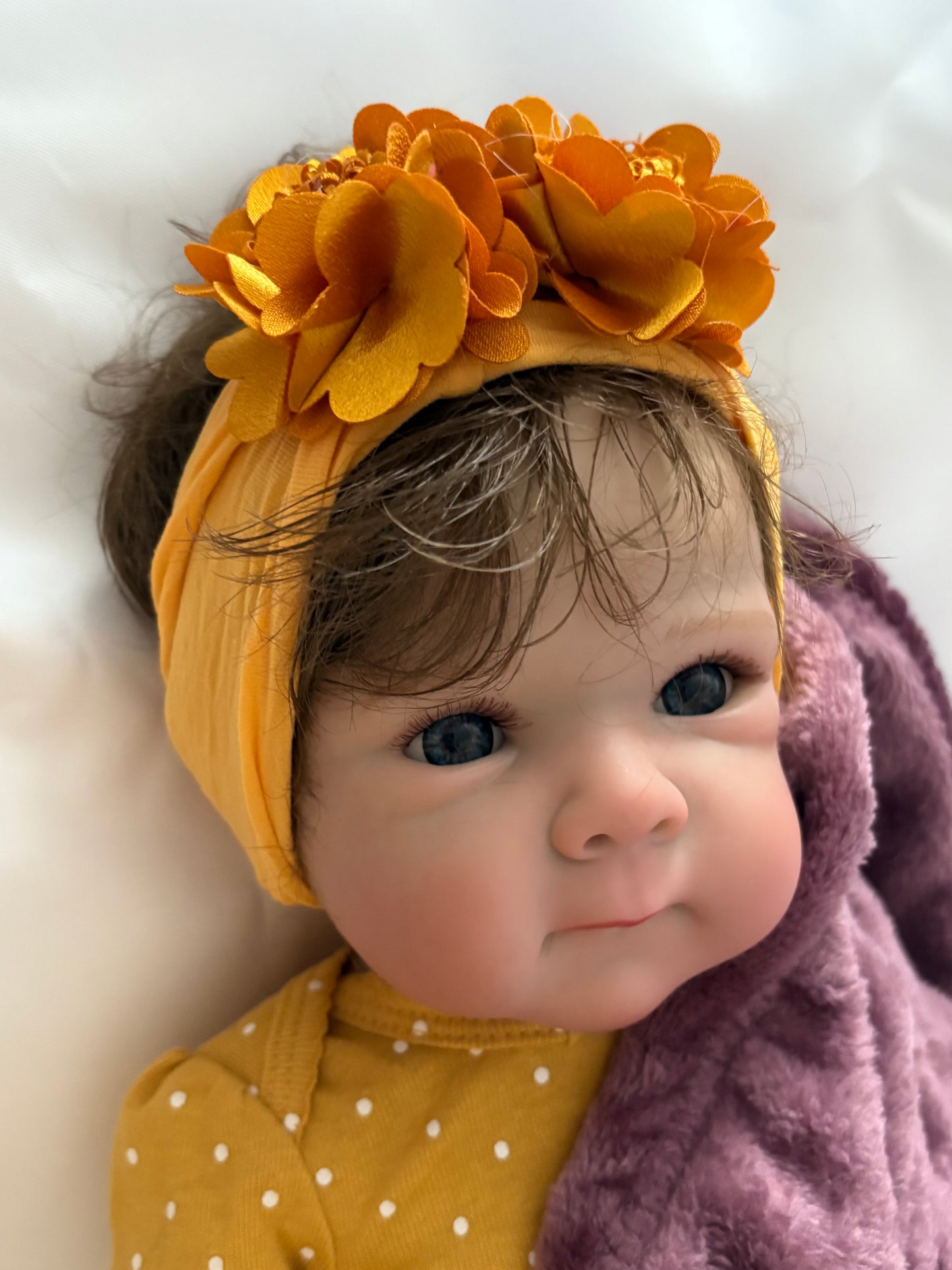 Adorable Reborn Girl Baby Doll, Realistic Lifelike Newborn with Blanket