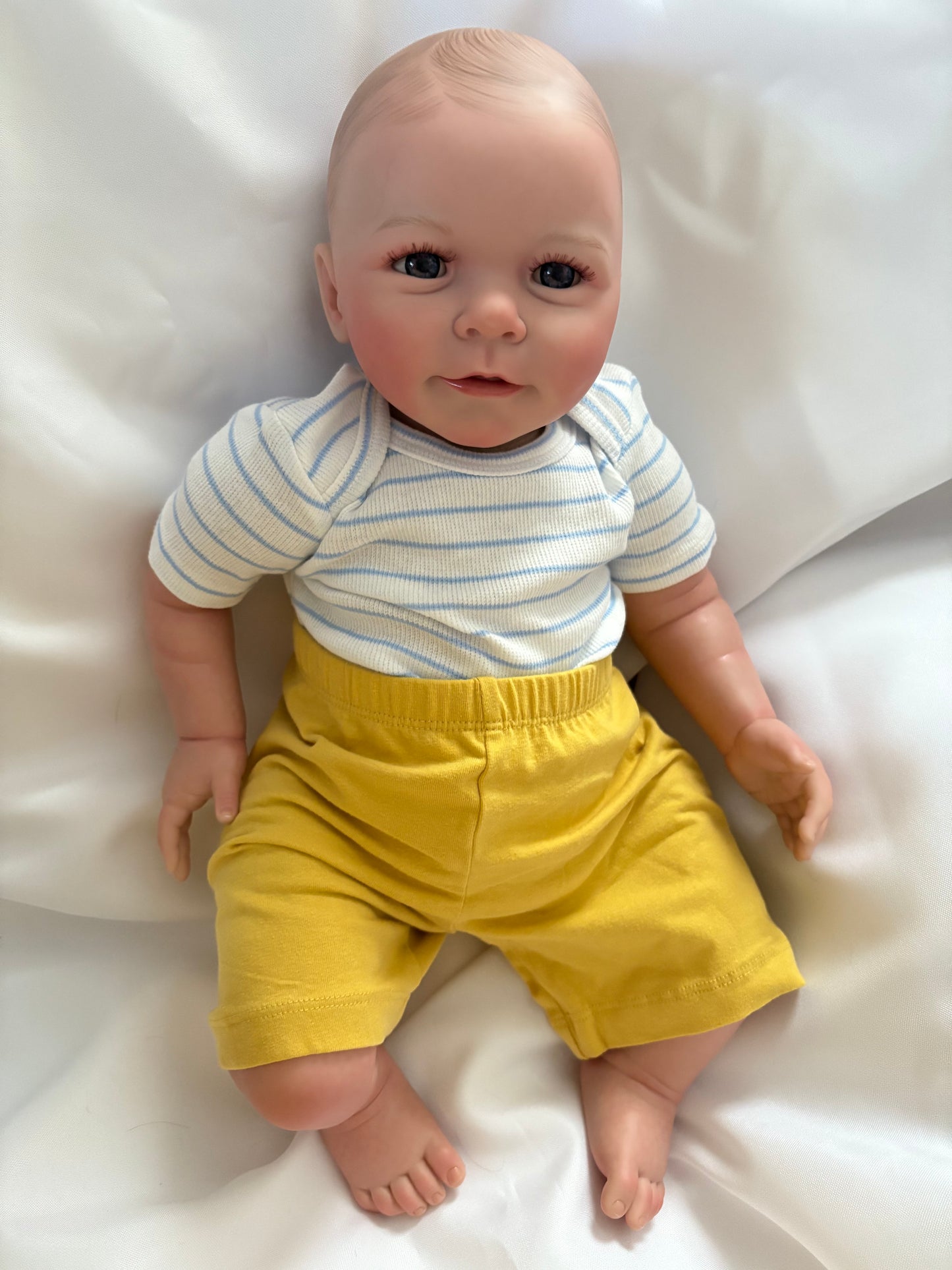 Adorable Reborn Boy Doll, Lifelike and Realistic, Three Outfits