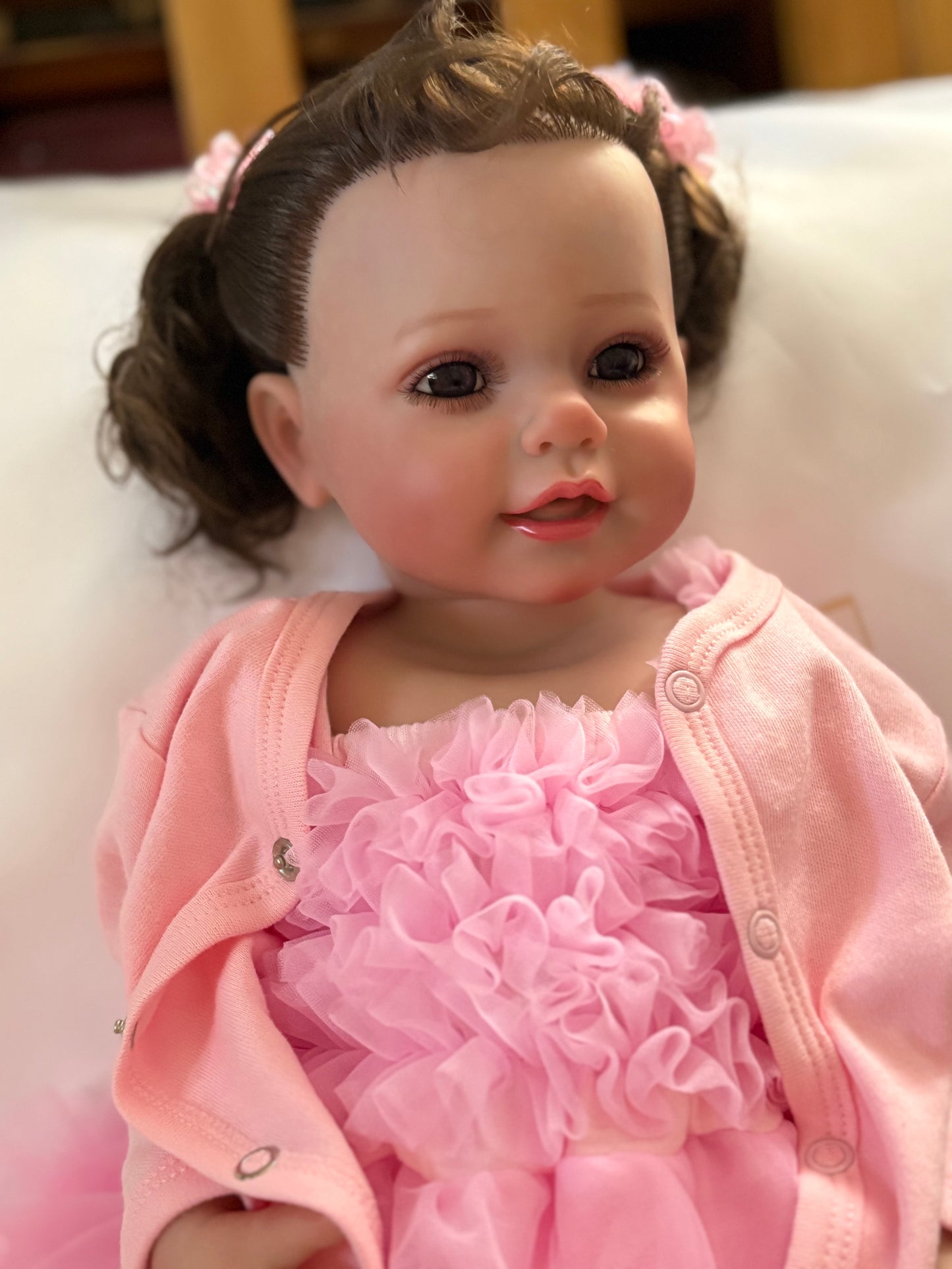 Adorable Reborn Girl Doll, Lifelike and Realistic with Plush Toy Rabbit