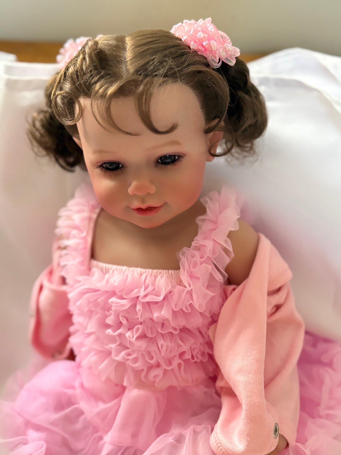 Adorable Reborn Girl Doll, Lifelike and Realistic with Plush Toy Rabbit