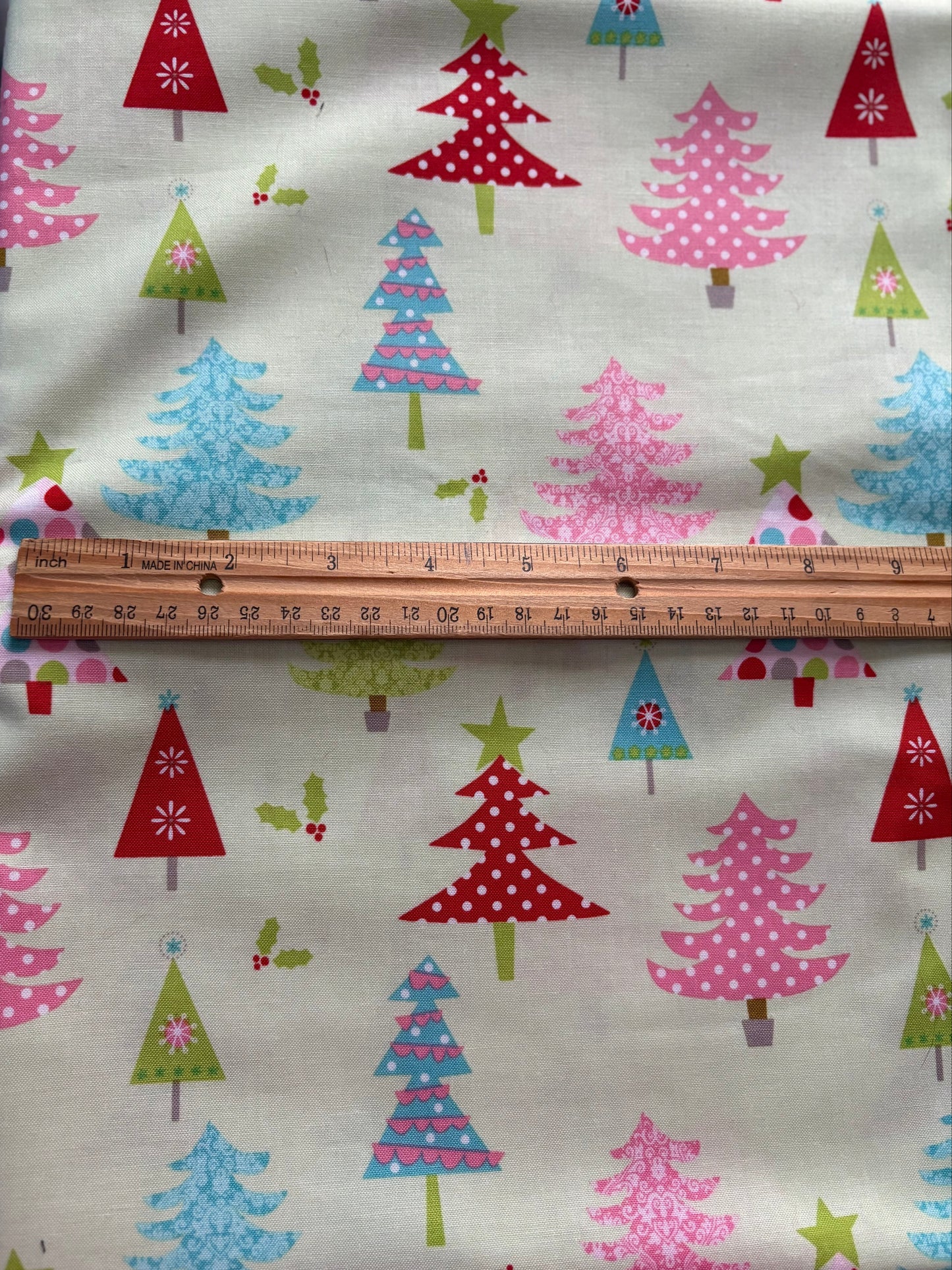 Riley Blake Christmas Tree Basics, Designer Cotton, Quilting Fabric, Sold by YARD