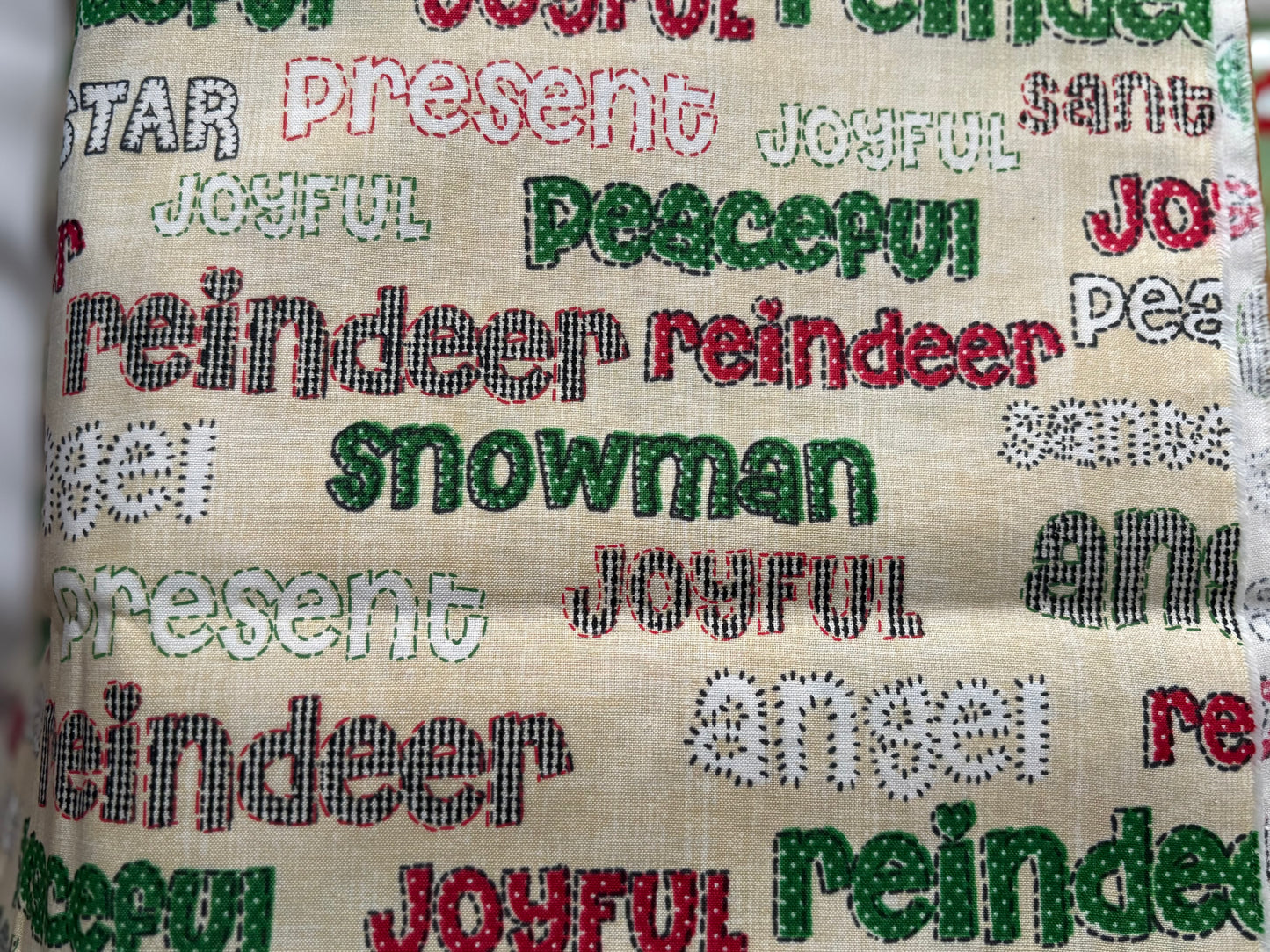 2 YARDS Whistler Studios Craft Paper Christmas, Designer Cotton, Quilting Fabric