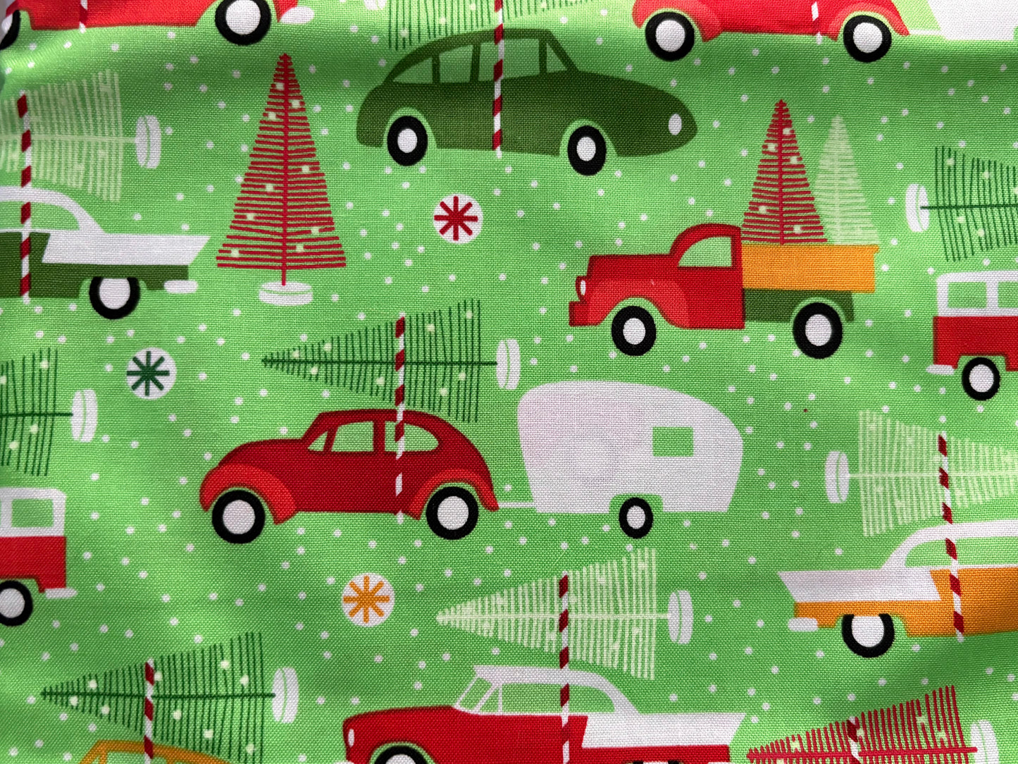 Robert Kaufman Swell Noel Christmas Cars by Cynthia Frenette, Designer Cotton, Quilting Fabric, Sold by YARD