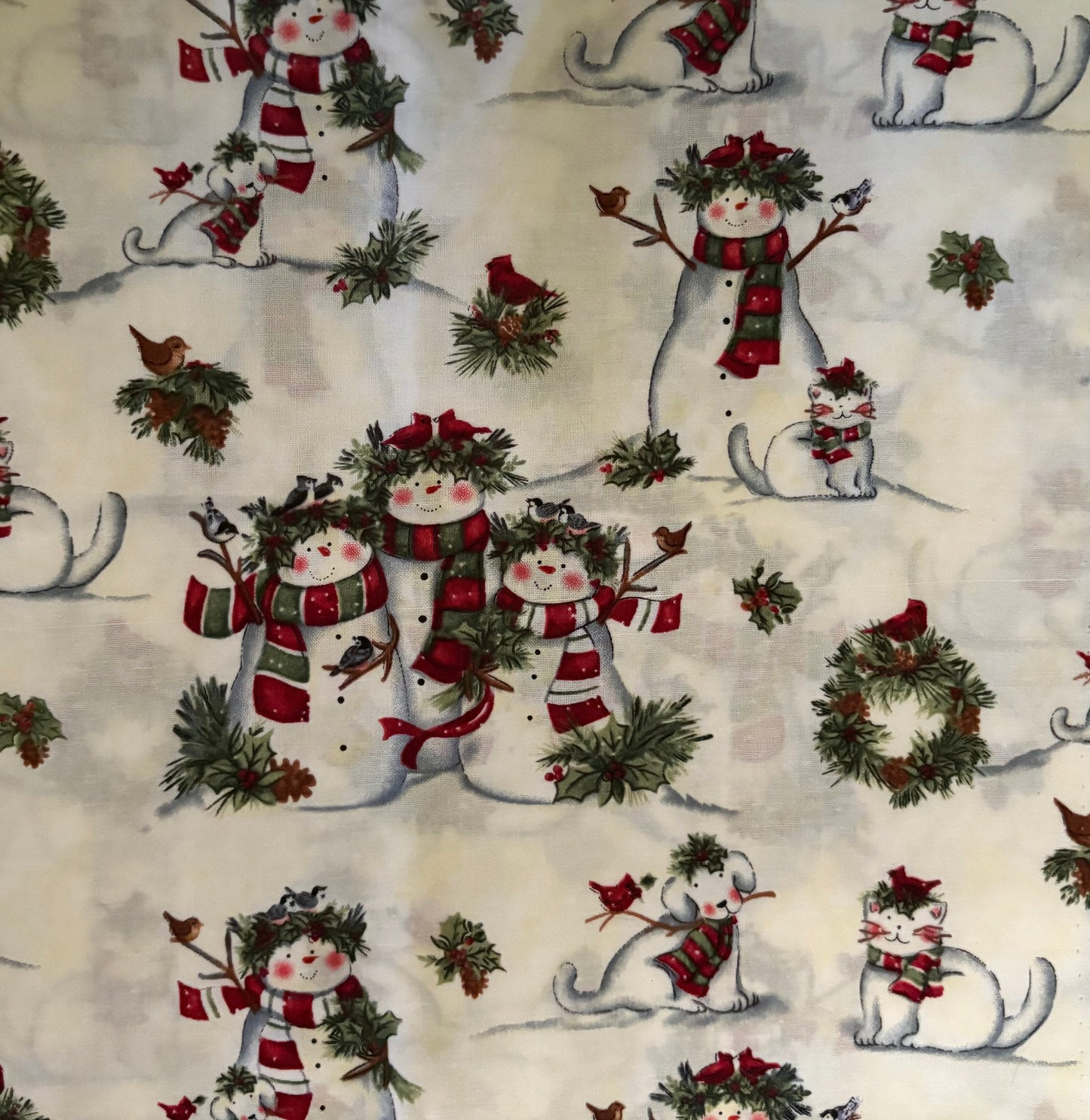Susan Winget Cardinal Friends Scenic, Designer Cotton, Quilting Fabric, Sold by YARD