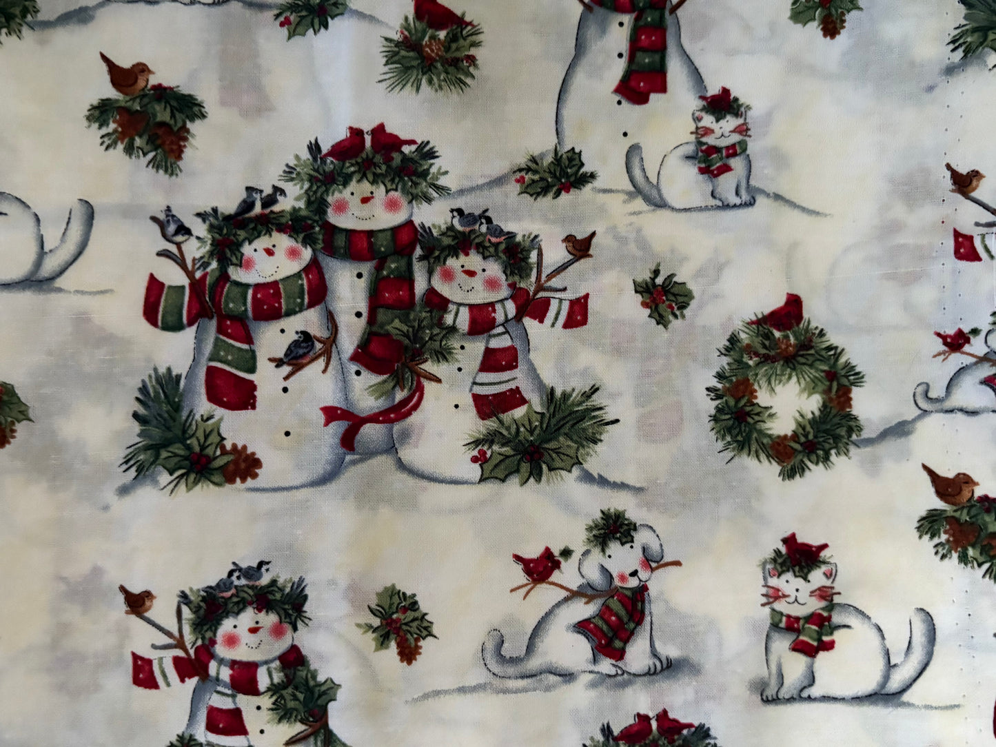 Susan Winget Cardinal Friends Scenic, Designer Cotton, Quilting Fabric, Sold by YARD