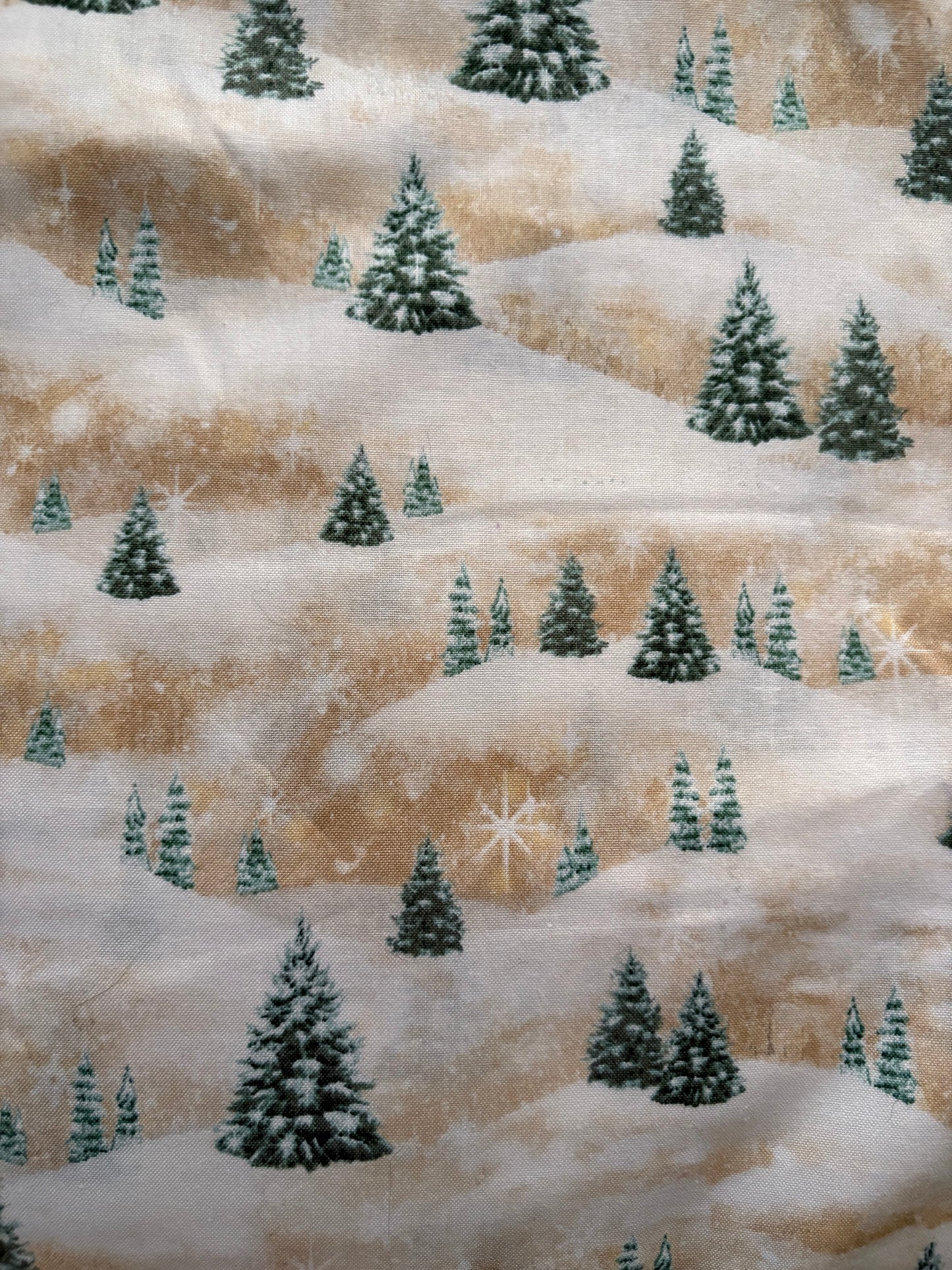 Quilting Treasures Christmas Winter Pine Trees, Designer Cotton, Quilting Fabric, Sold by YARD