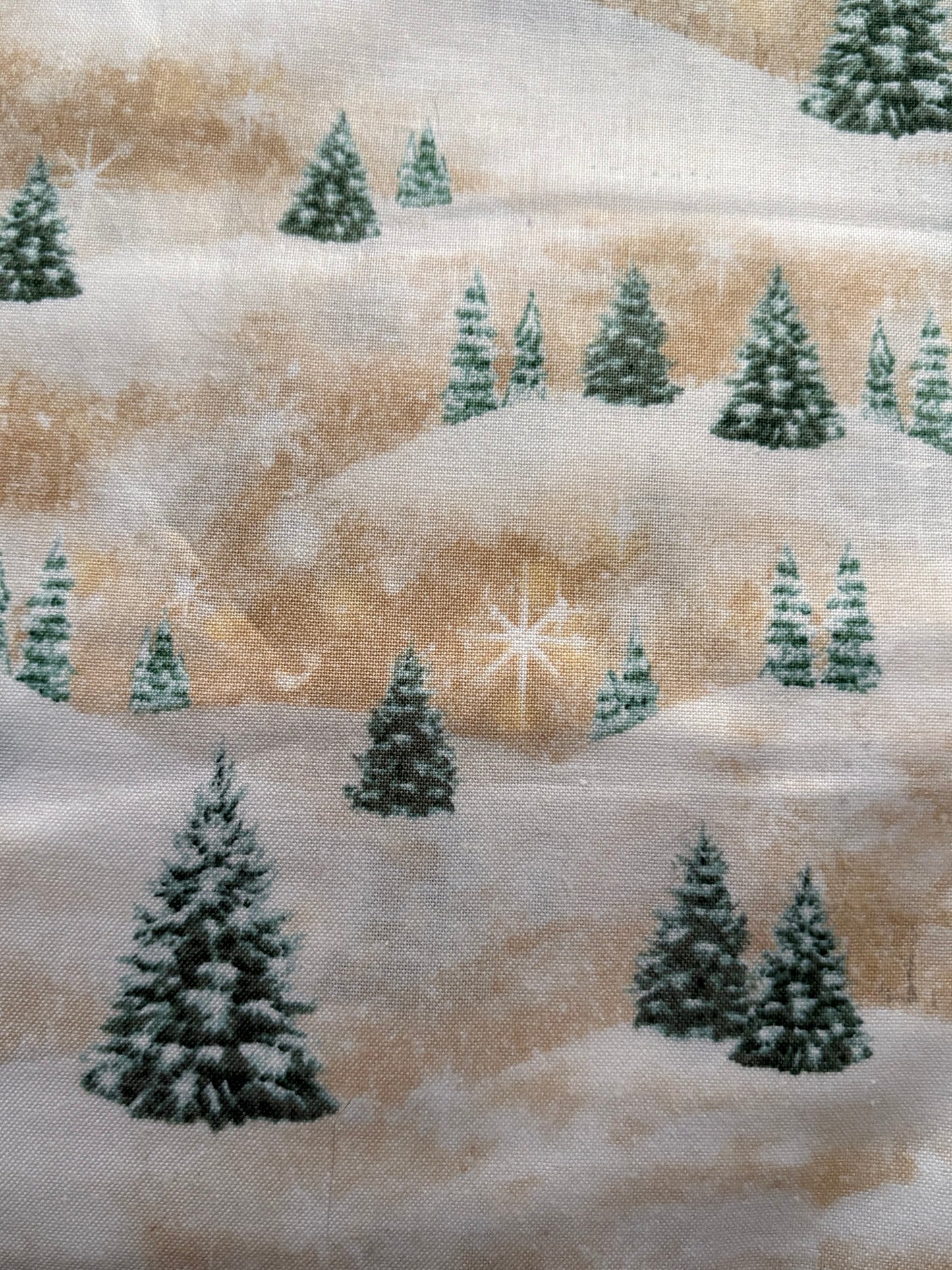 Quilting Treasures Christmas Winter Pine Trees, Designer Cotton, Quilting Fabric, Sold by YARD
