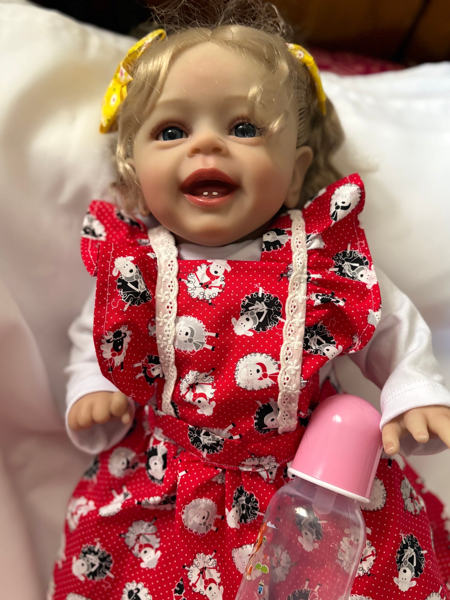 Adorable Reborn Girl Doll, Lifelike and Realistic, Handmade Outfits