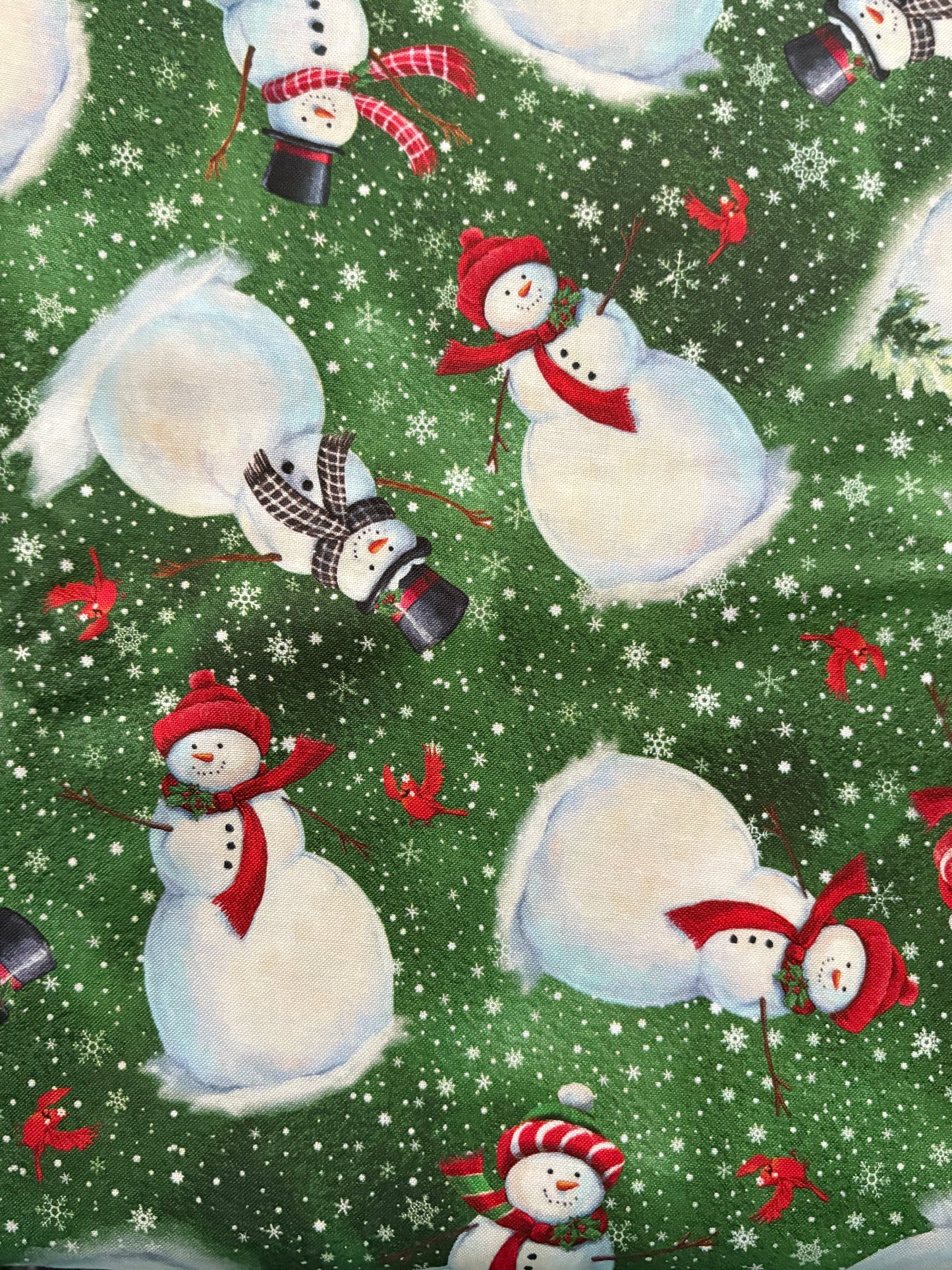 QT Fabrics Snowmen by Gina Jane, Designer Cotton, Quilting Fabric, Sold by YARD