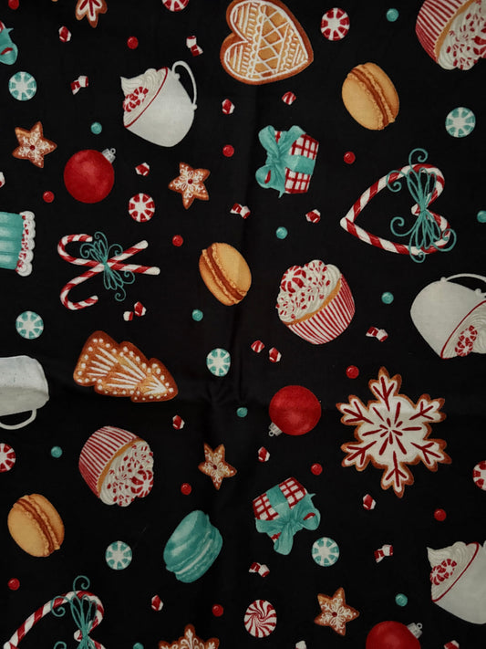 1 1/2 YARD Wilmington Prints Peppermint Parlor by Danielle Leone, Designer Cotton, Quilting Fabric