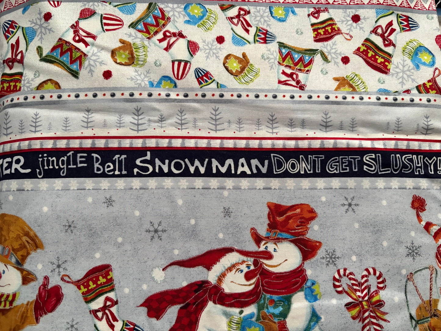 Paintbrush Studio Snow Family Christmas by Judy Hansen, Designer Cotton, Quilting Fabric, Sold by YARD