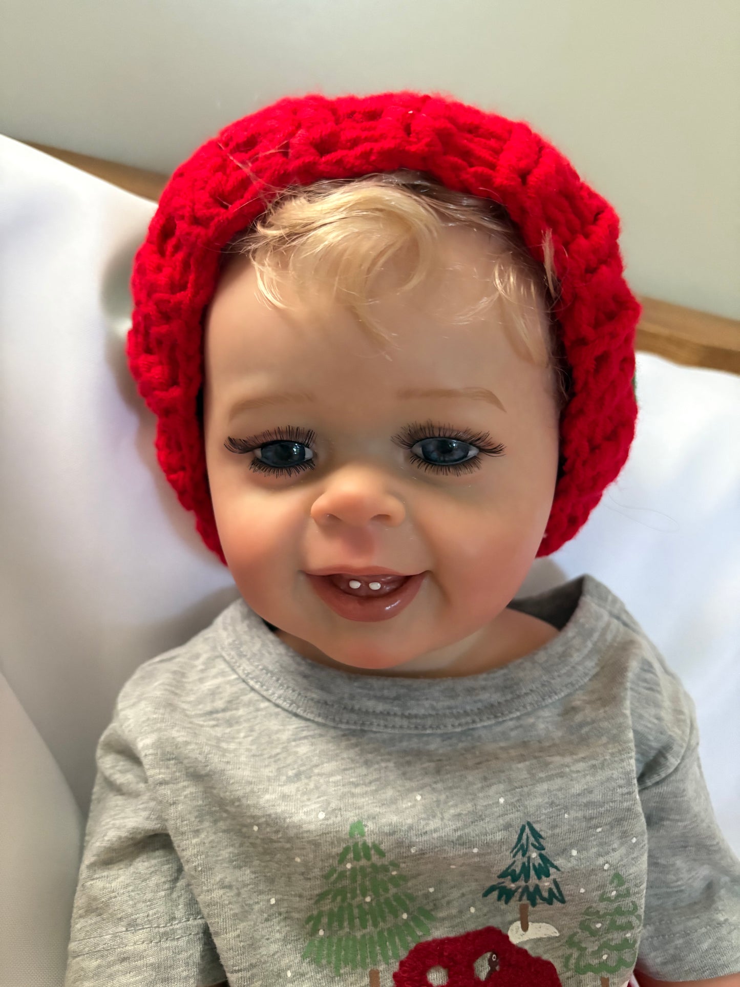 Adorable Reborn Boy Doll, Lifelike and Realistic, Includes Christmas Outfit