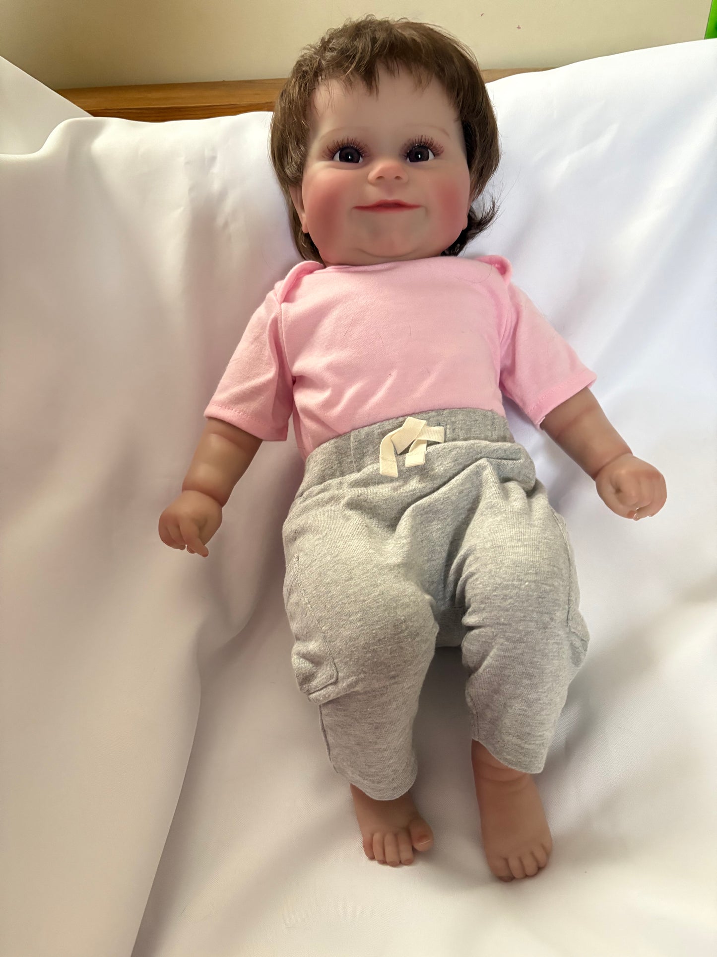 Adorable Reborn Girl Doll with Two Outfits