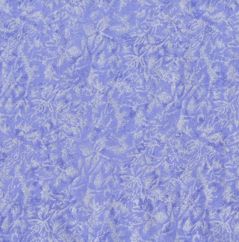Michael Miller Fairy Frost Glitter Blizzard Purple Metallic Silver, 100% Cotton Fabric, Sold by YARD