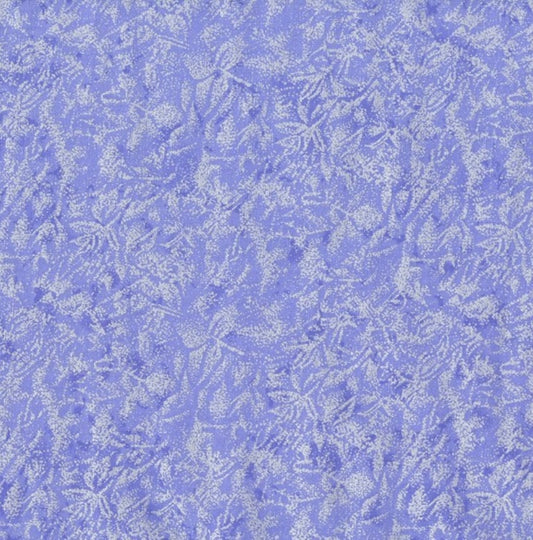 Michael Miller Fairy Frost Glitter Blizzard Purple Metallic Silver, 100% Cotton Fabric, Sold by YARD