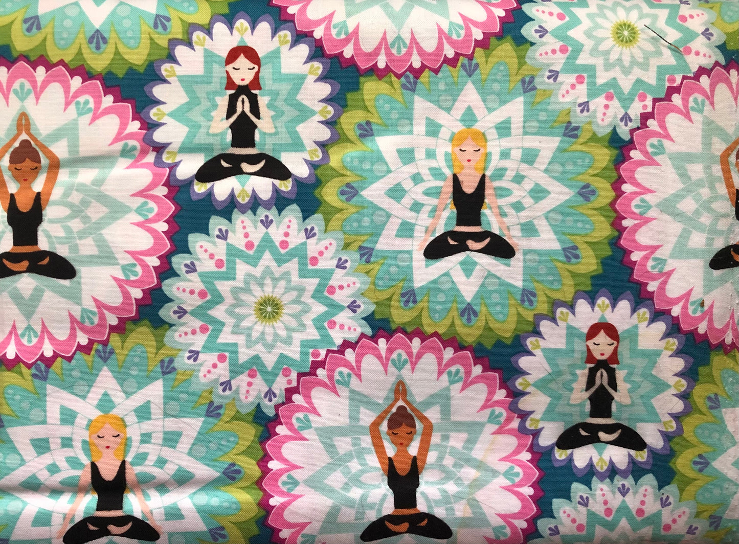 Michael Miller Namaste Mandala Lotus Celestial Yoga, Designer Cotton, Quilting Cotton, Sold by YARD