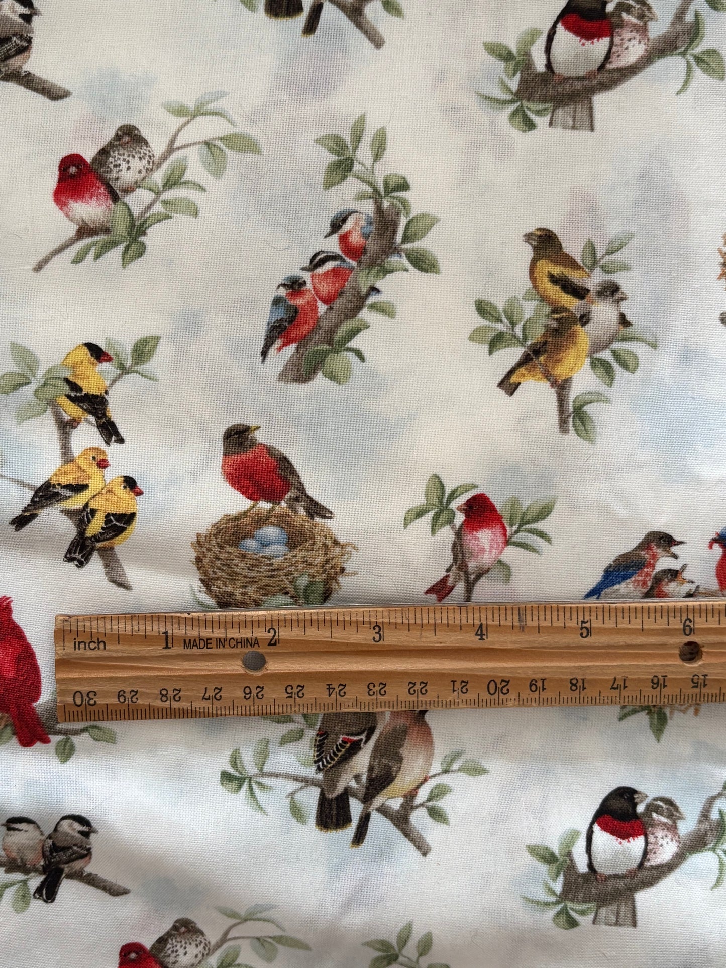 Tracy Lizotte or Elizabeth's Studio, Birds, 100% Cotton Fabric, Sold By Yard