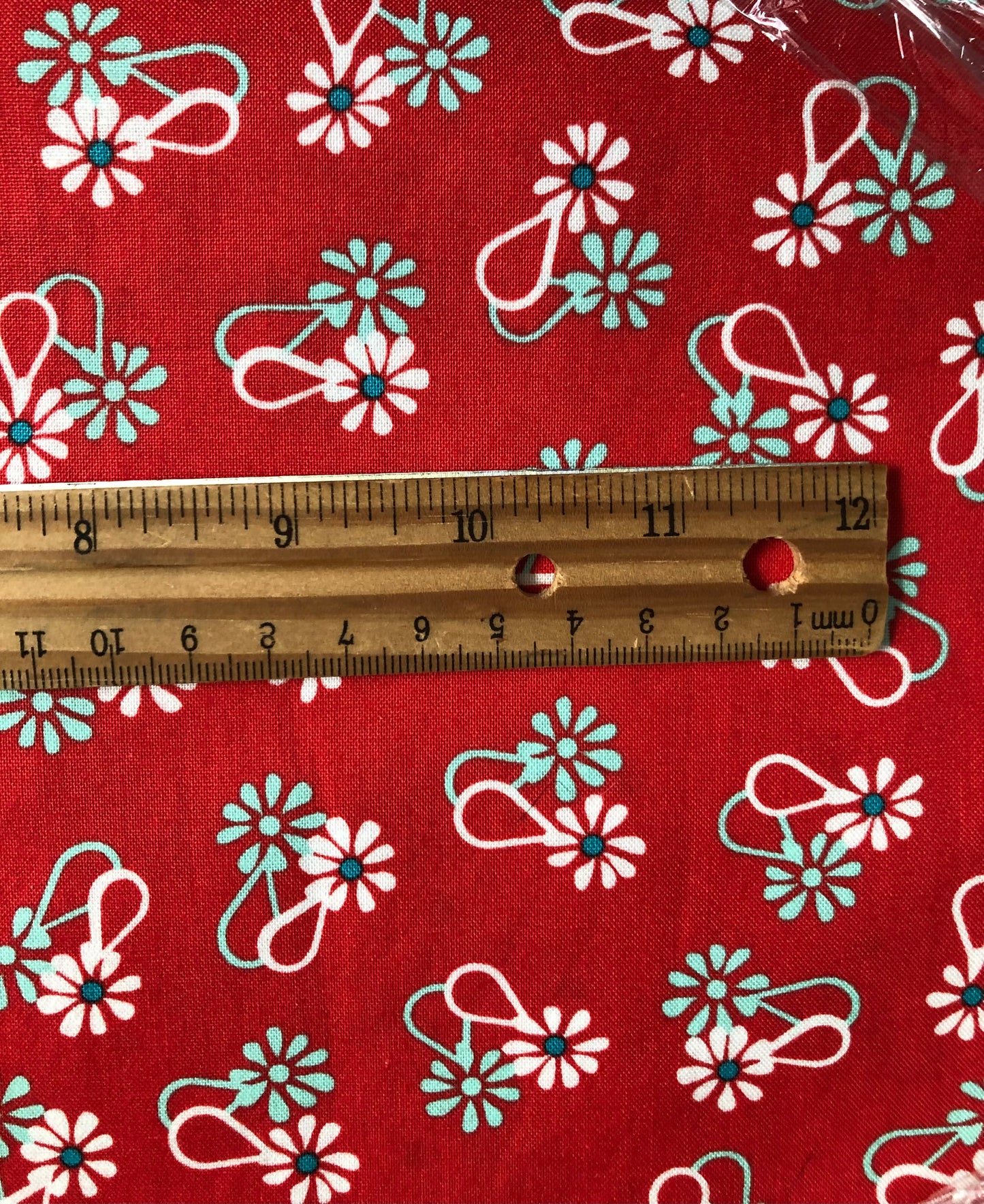 Windham Fabrics Hello Jane Loop  Flower Red by Allison Harris, Designer Cotton, Quilting Fabric, Sold by YARD