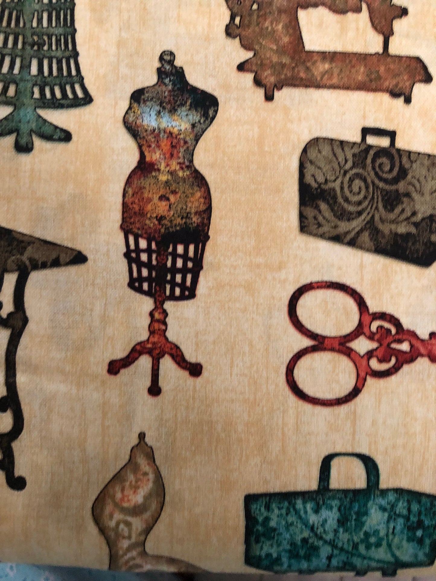 QT Fabrics by Dan Morris Sewing Motif, Designer Cotton, Quilting Fabric, Sold by YARD