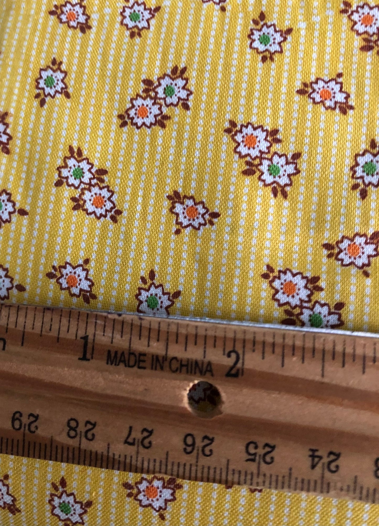 Whistler Studios Andover Lottie Ruth Tossed Flowers Daisies on Yellow, Designer Cotton, Quilting Fabric, Sold by YARD