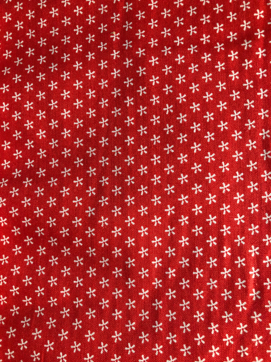 Riley Blake Bee Basic Tiny Daisy Red by Lori Holt, Designer Cotton, Quilting Fabric, Sold by YARD