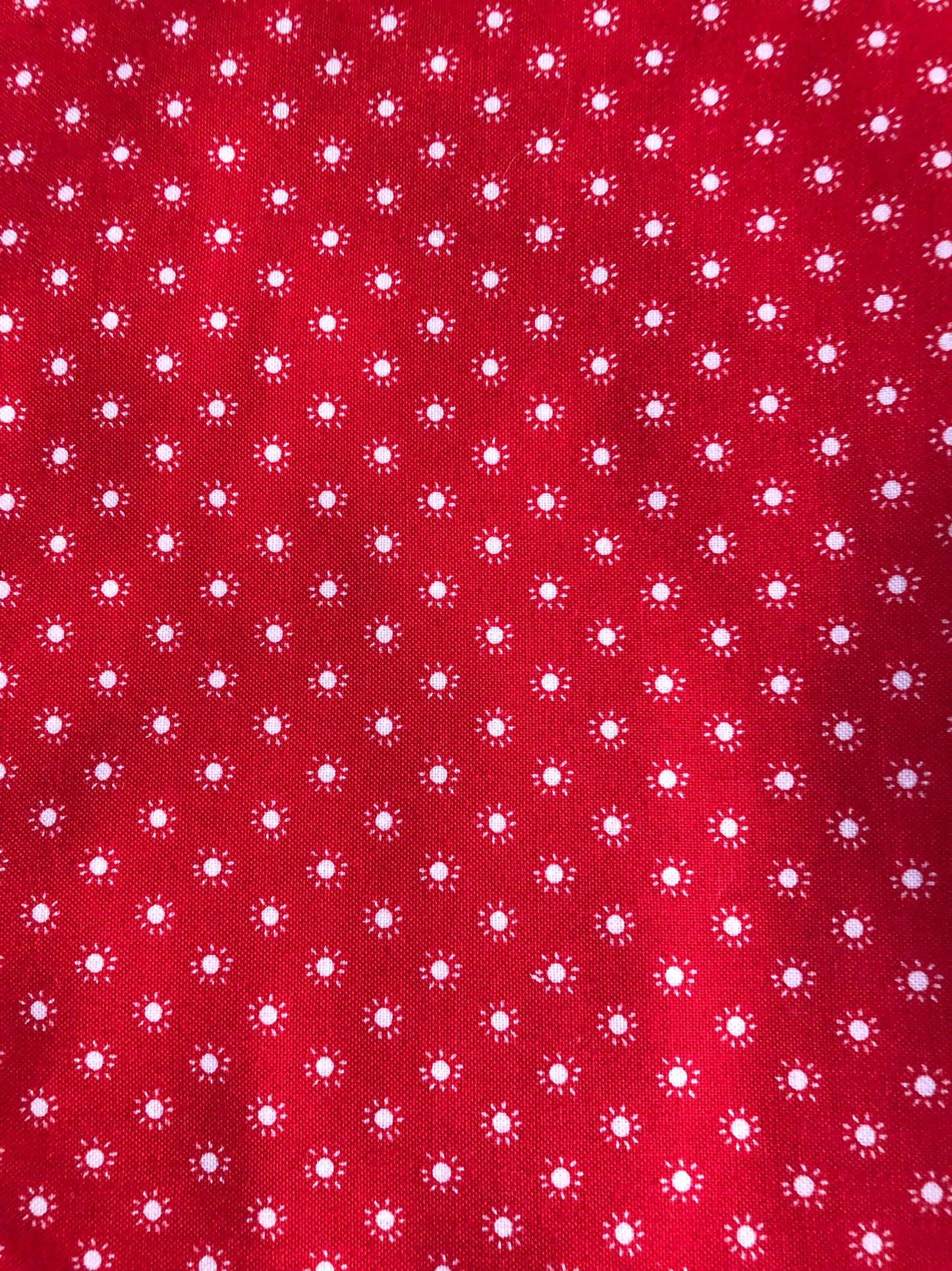 Riley Blake Bee Basic Tiny Daisy Red by Lori Holt, Designer Cotton, Quilting Fabric, Sold by YARD