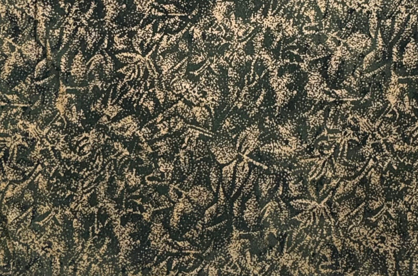 Michael Miller Fairy Frost Metallic Gold Jungle Green, 100% Cotton Fabric, Sold by YARD