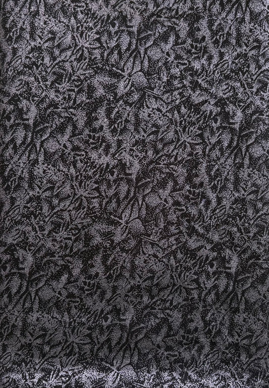 Michael Miller Fairy Frost Metallic Silver Onyx Black, 100% Cotton Fabric, Sold by YARD