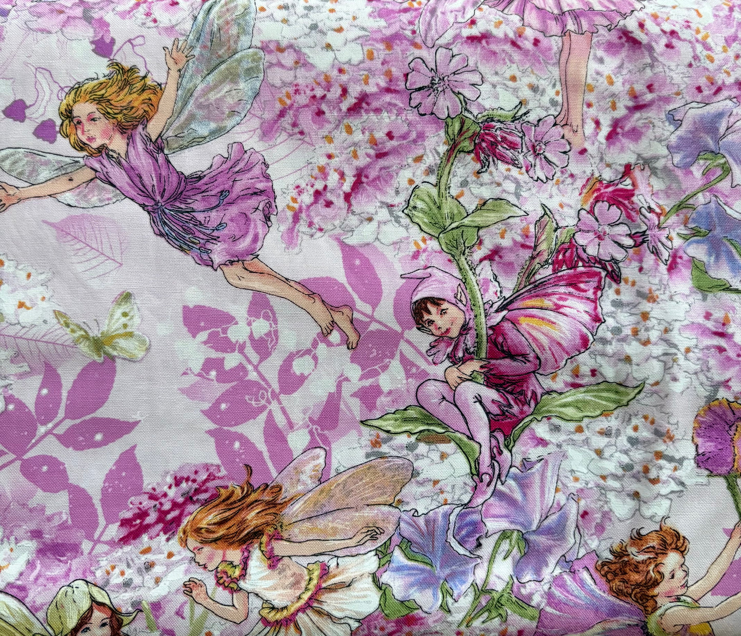 Michael Miller Petal Flower Fairies by Cicely Mary Barker, 100% Cotton Fabric, Sold by Yard