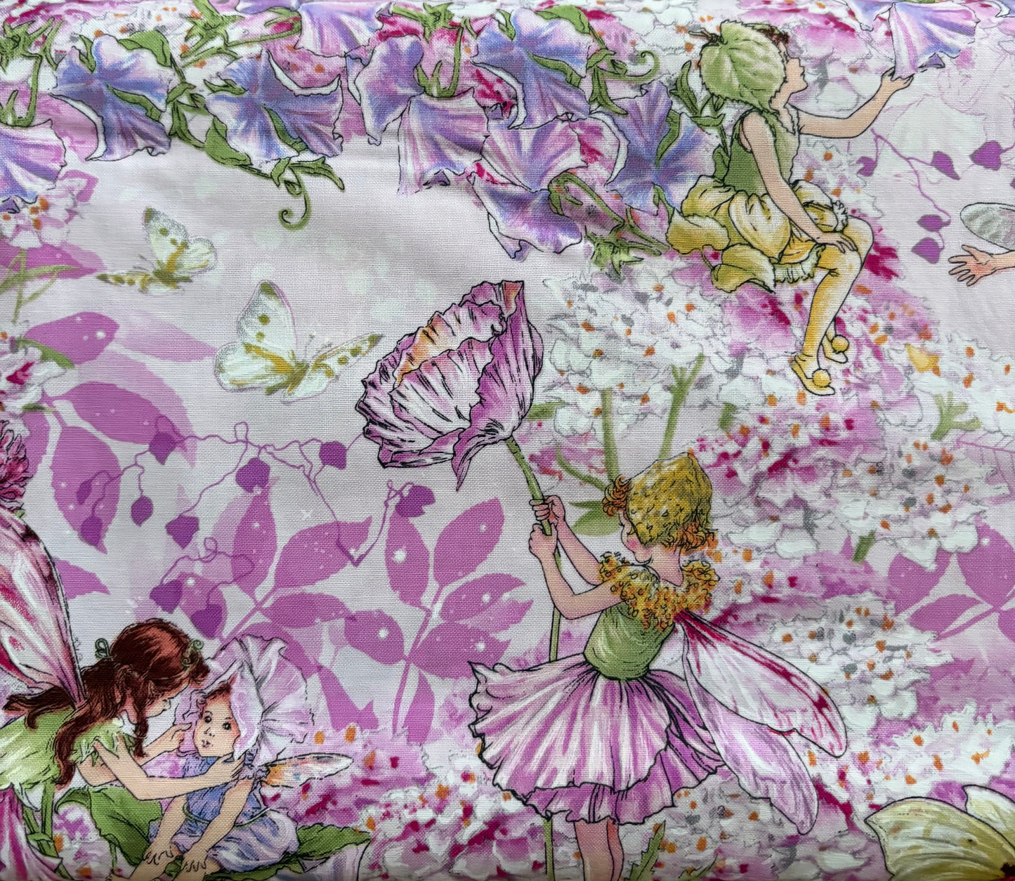 Michael Miller Petal Flower Fairies by Cicely Mary Barker, 100% Cotton Fabric, Sold by Yard