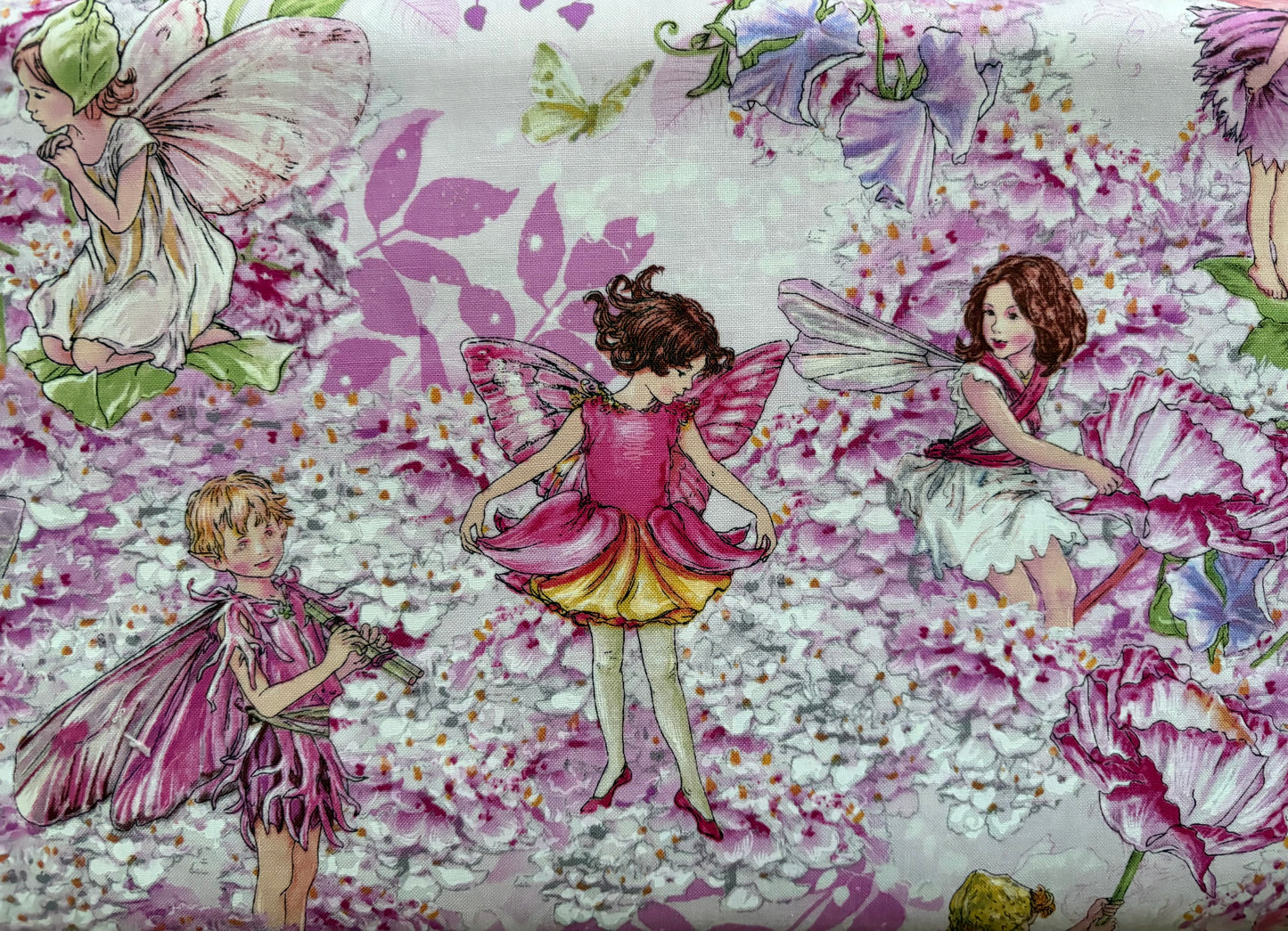 Michael Miller Petal Flower Fairies by Cicely Mary Barker, 100% Cotton Fabric, Sold by Yard