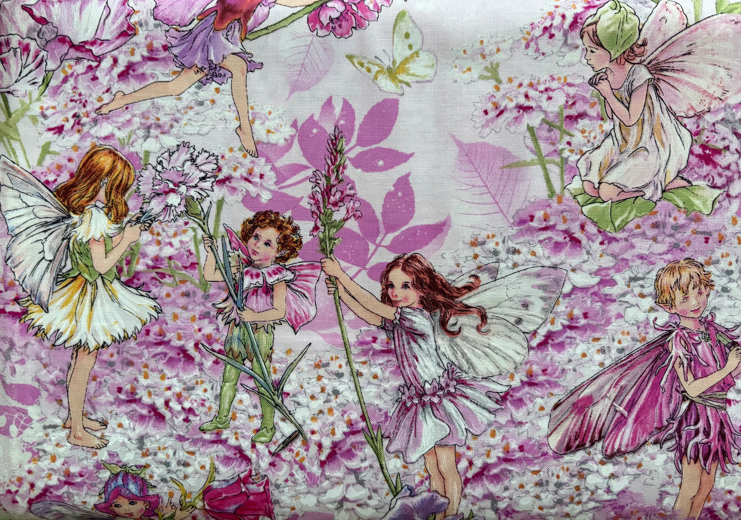 Michael Miller Petal Flower Fairies by Cicely Mary Barker, 100% Cotton Fabric, Sold by Yard